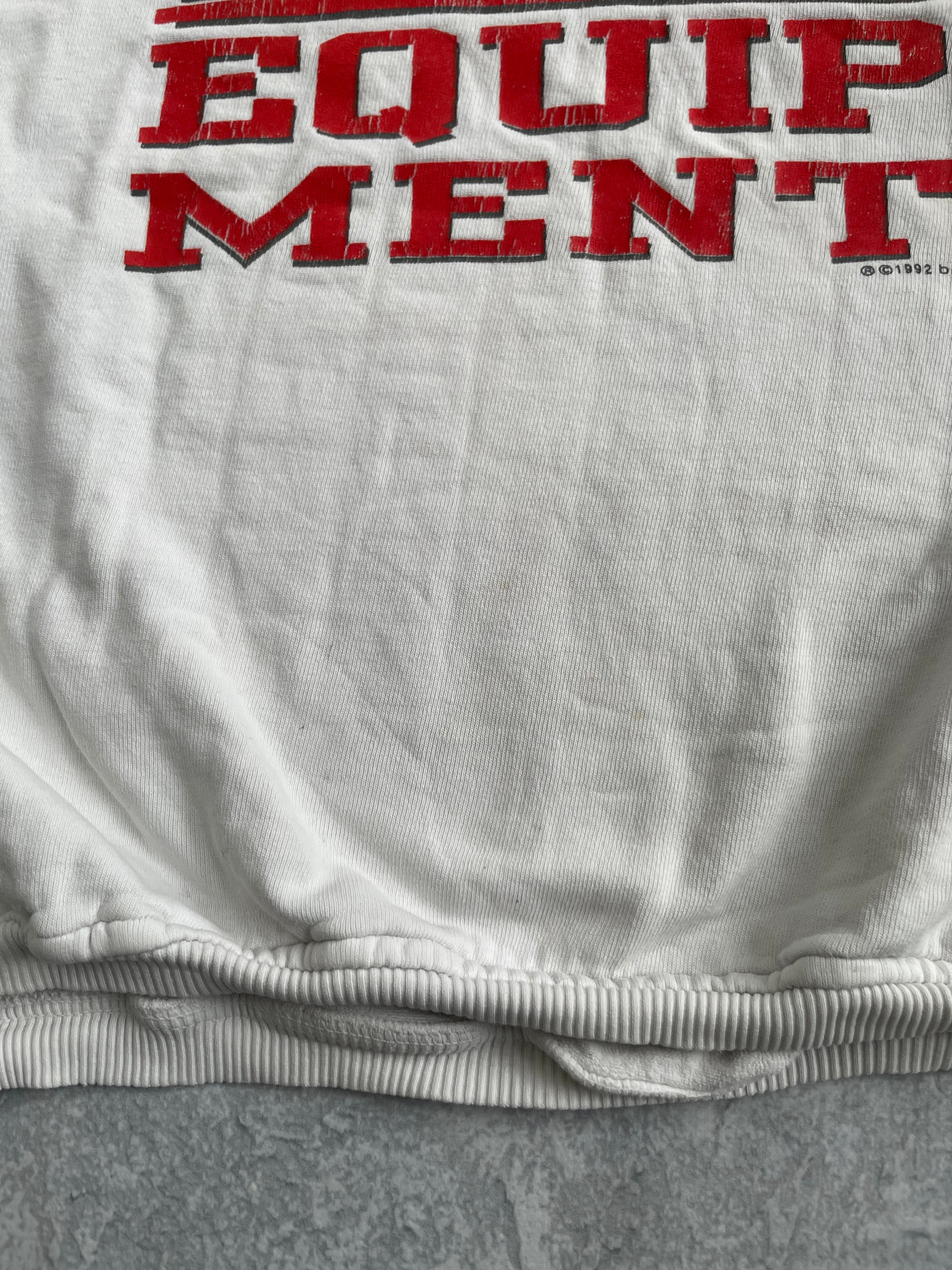 Vintage 1992 BUM Equipment White Sweatshirt - L