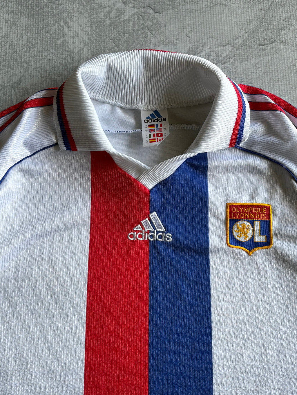 Vintage Adidas 1998-2000 Olympique Lyonnais Home Football Jersey - M