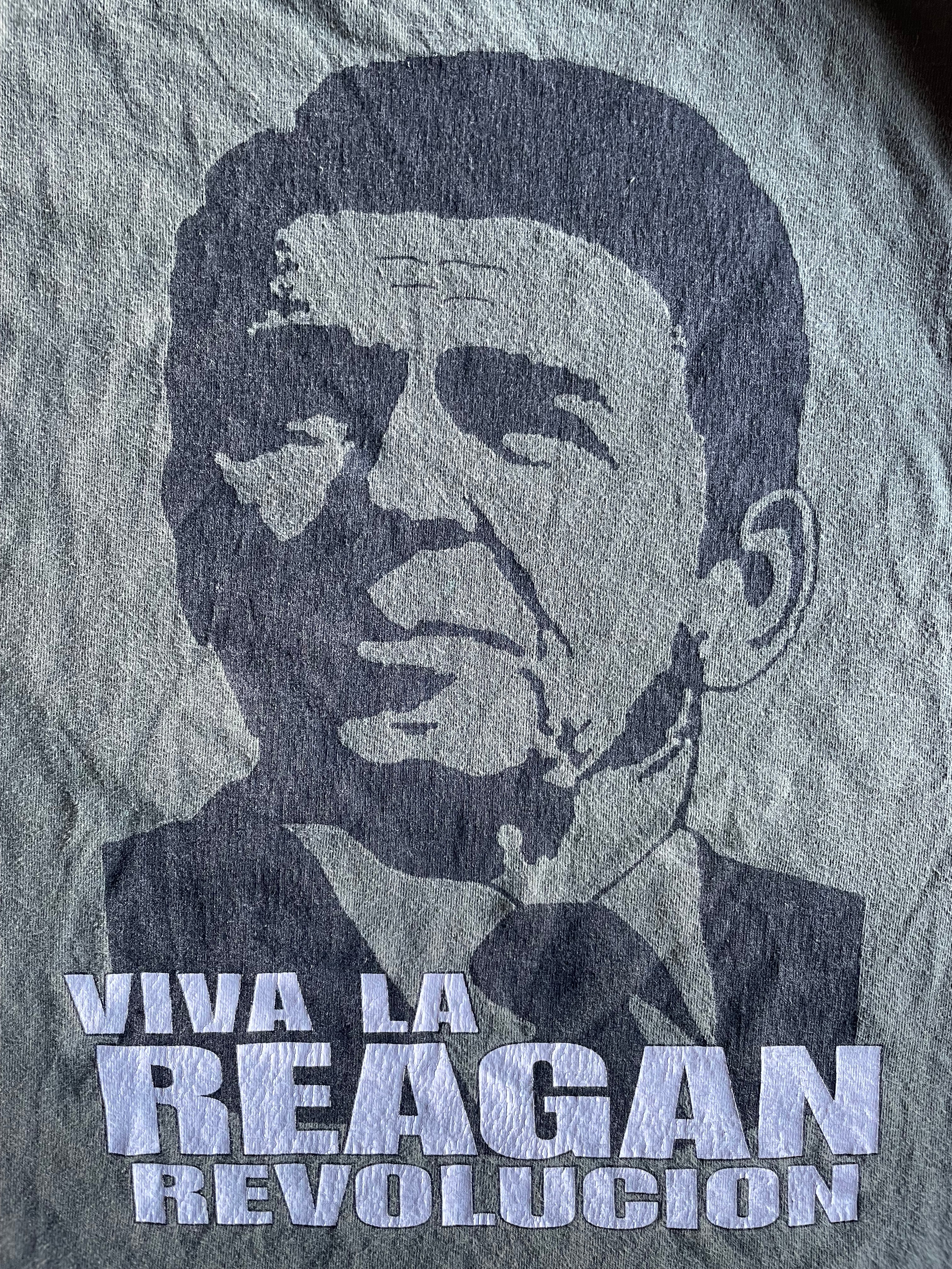 Vintage 2002 Reagan Revolution  Green Tee Shirt - XL