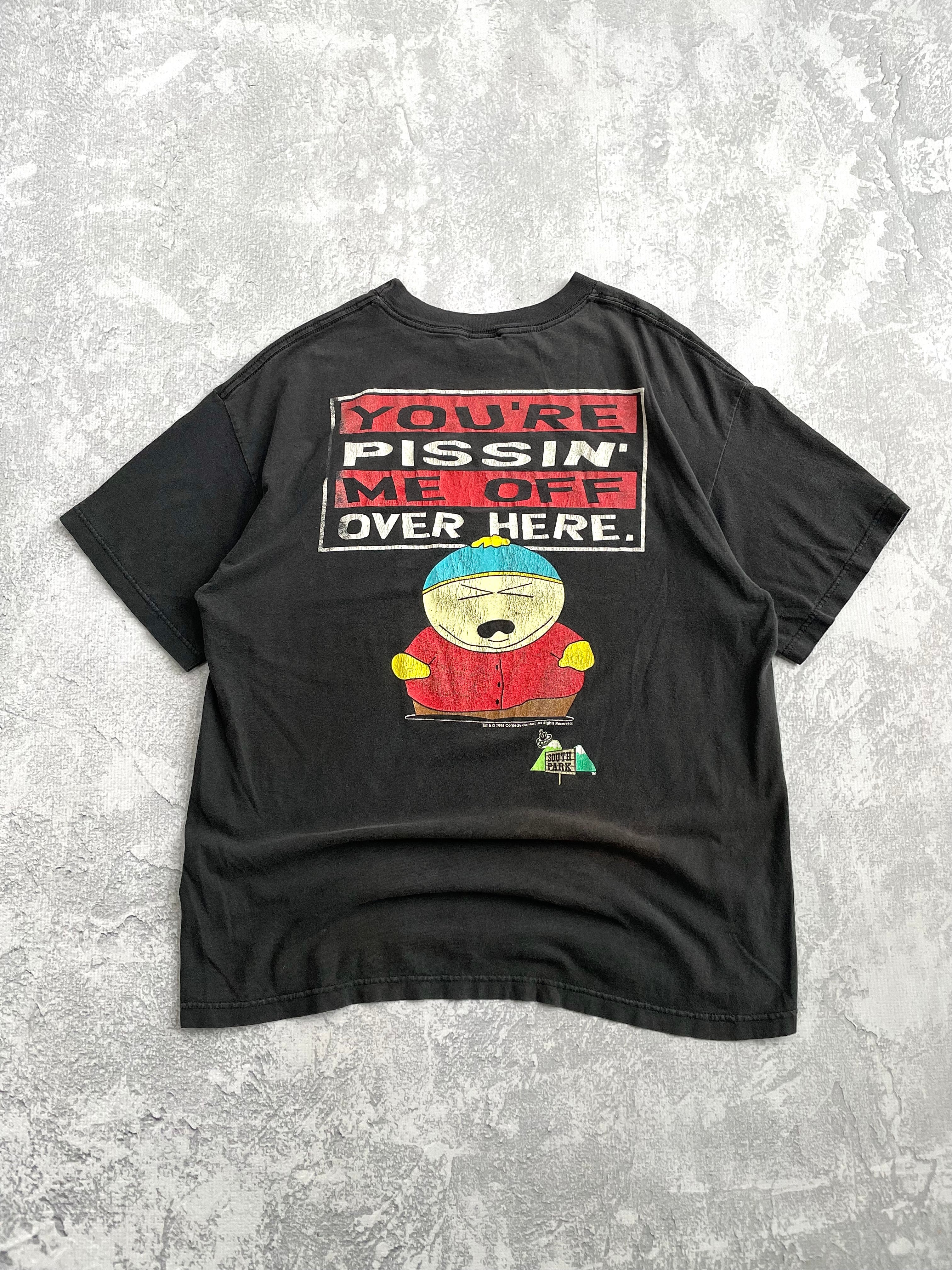 Vintage 1998 South Park Comedy Central Funny Tee Shirt - XL