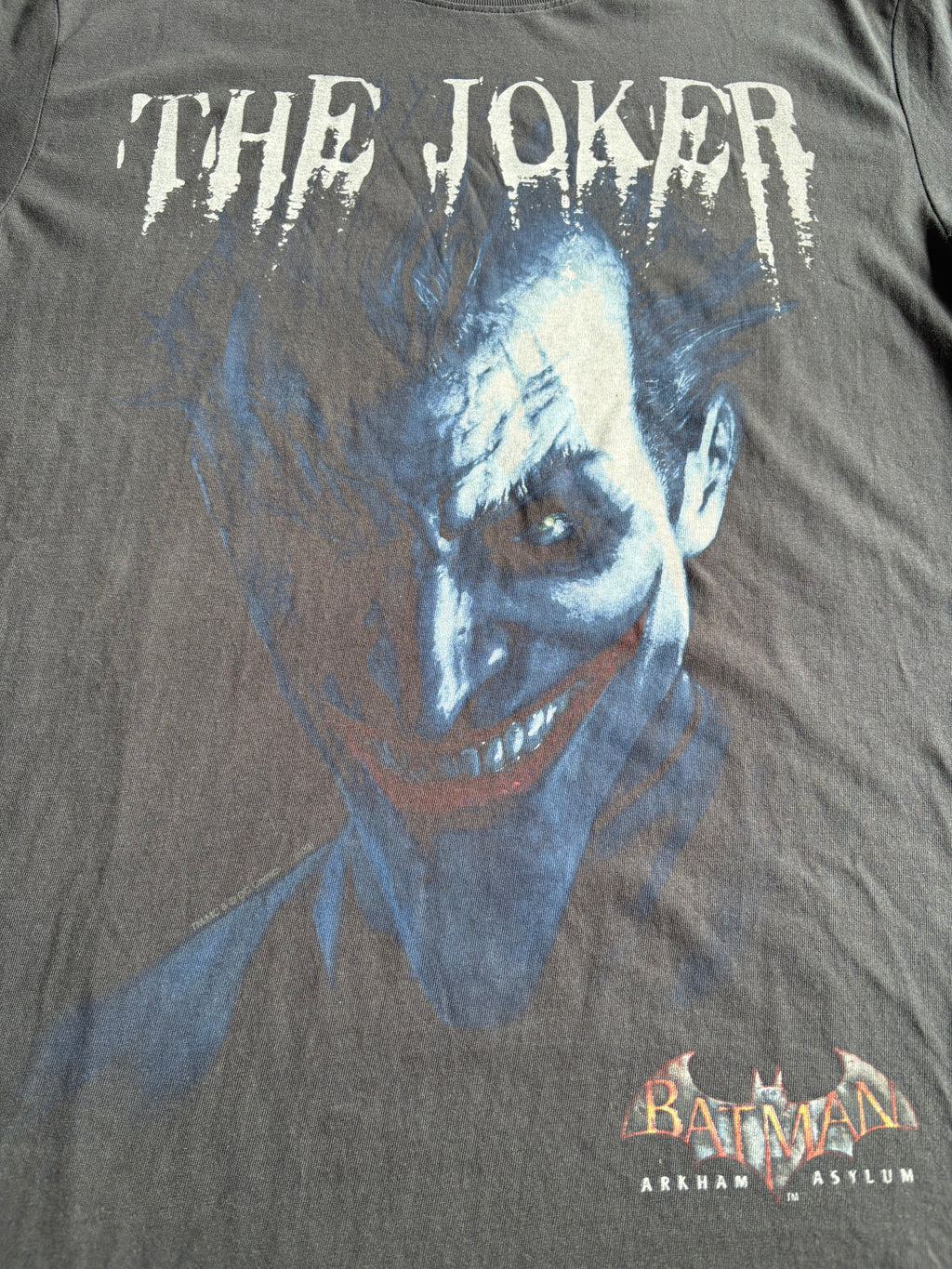 Vintage Batman Arkham Asylum Joker Video Game Promo Tee Shirt - L