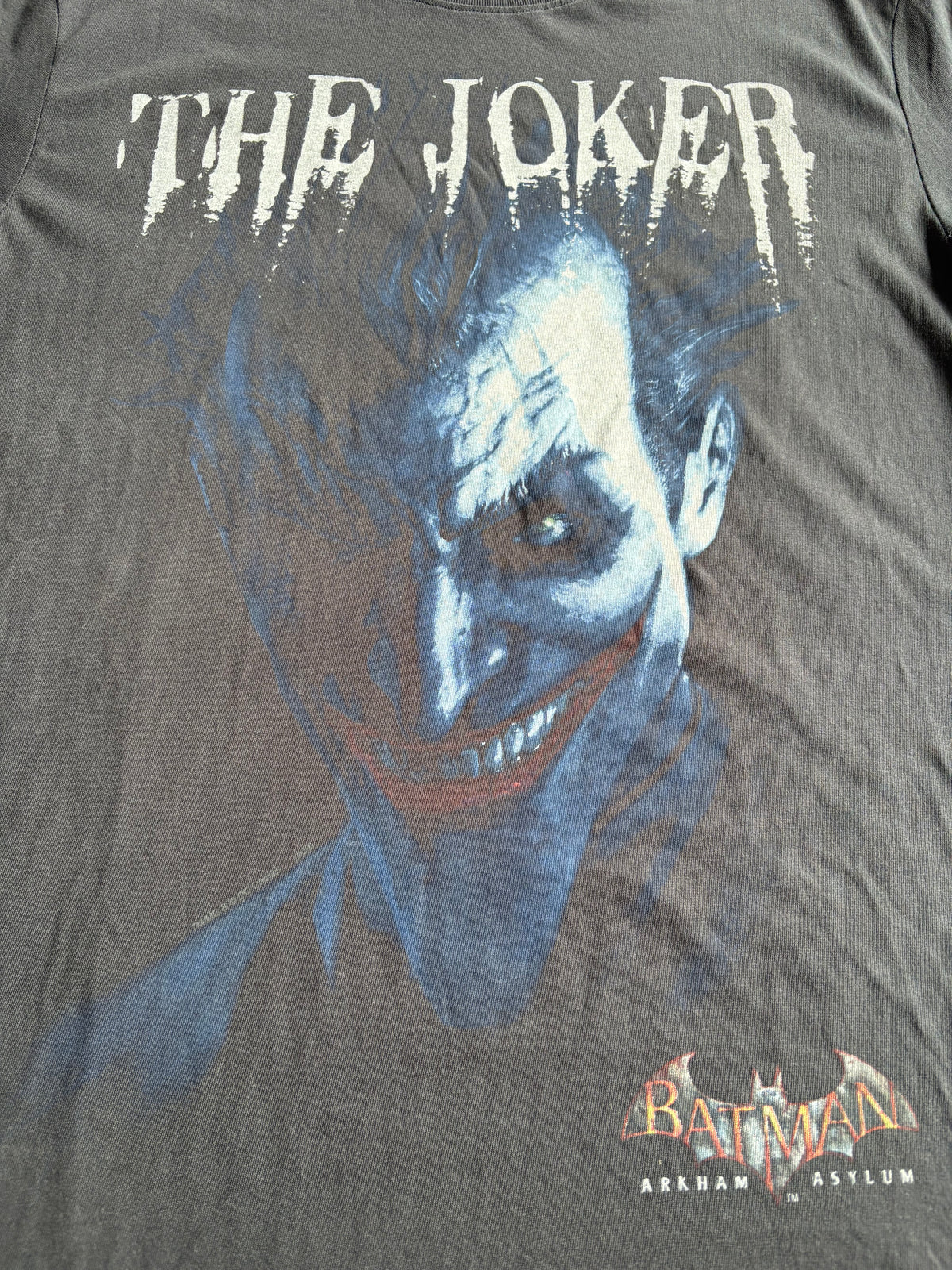 Vintage Batman Arkham Asylum Joker Video Game Promo Tee Shirt - L
