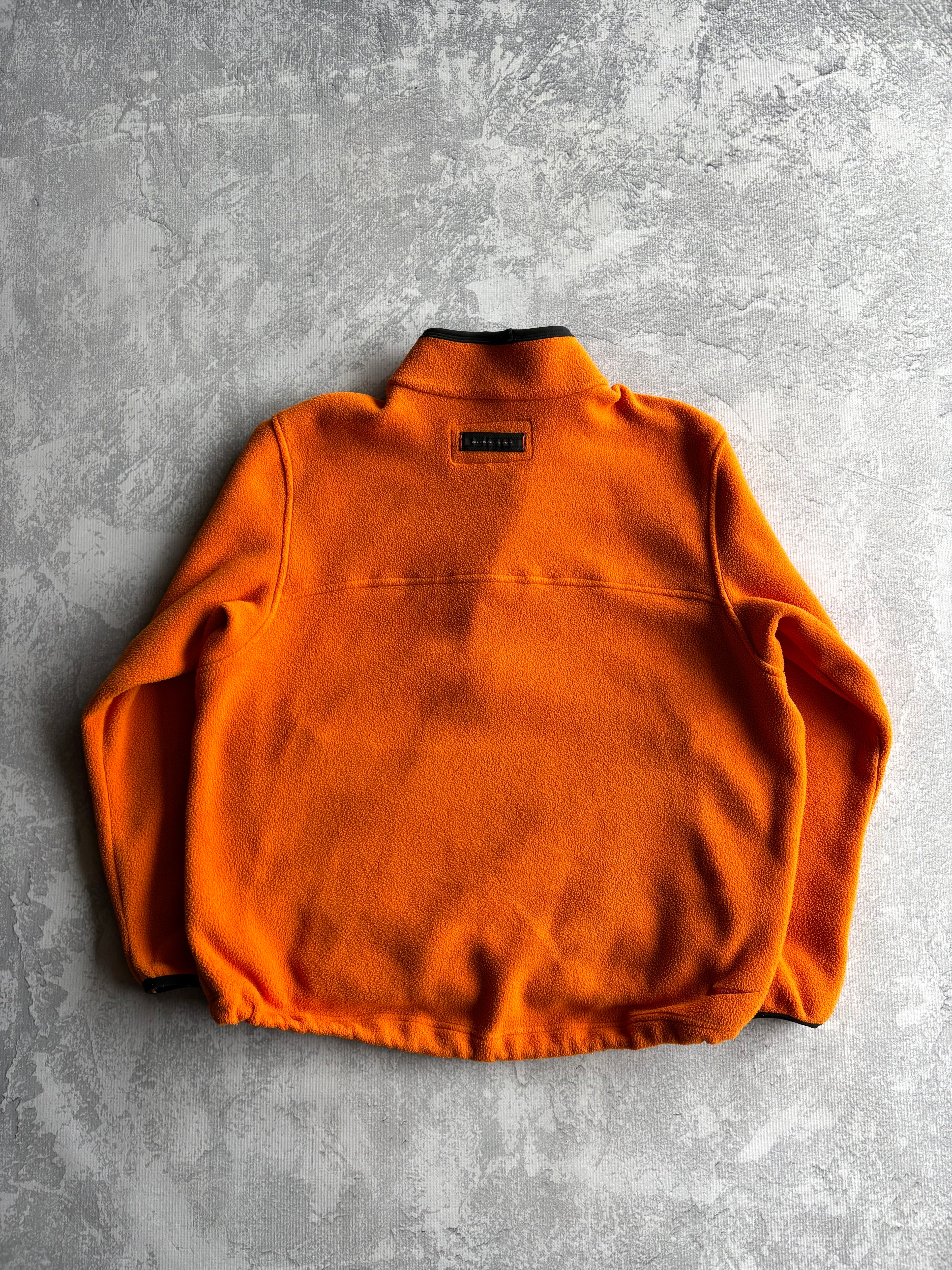 Vintage Nike ACG Quarter Zip Orange Fleece Sweater - L