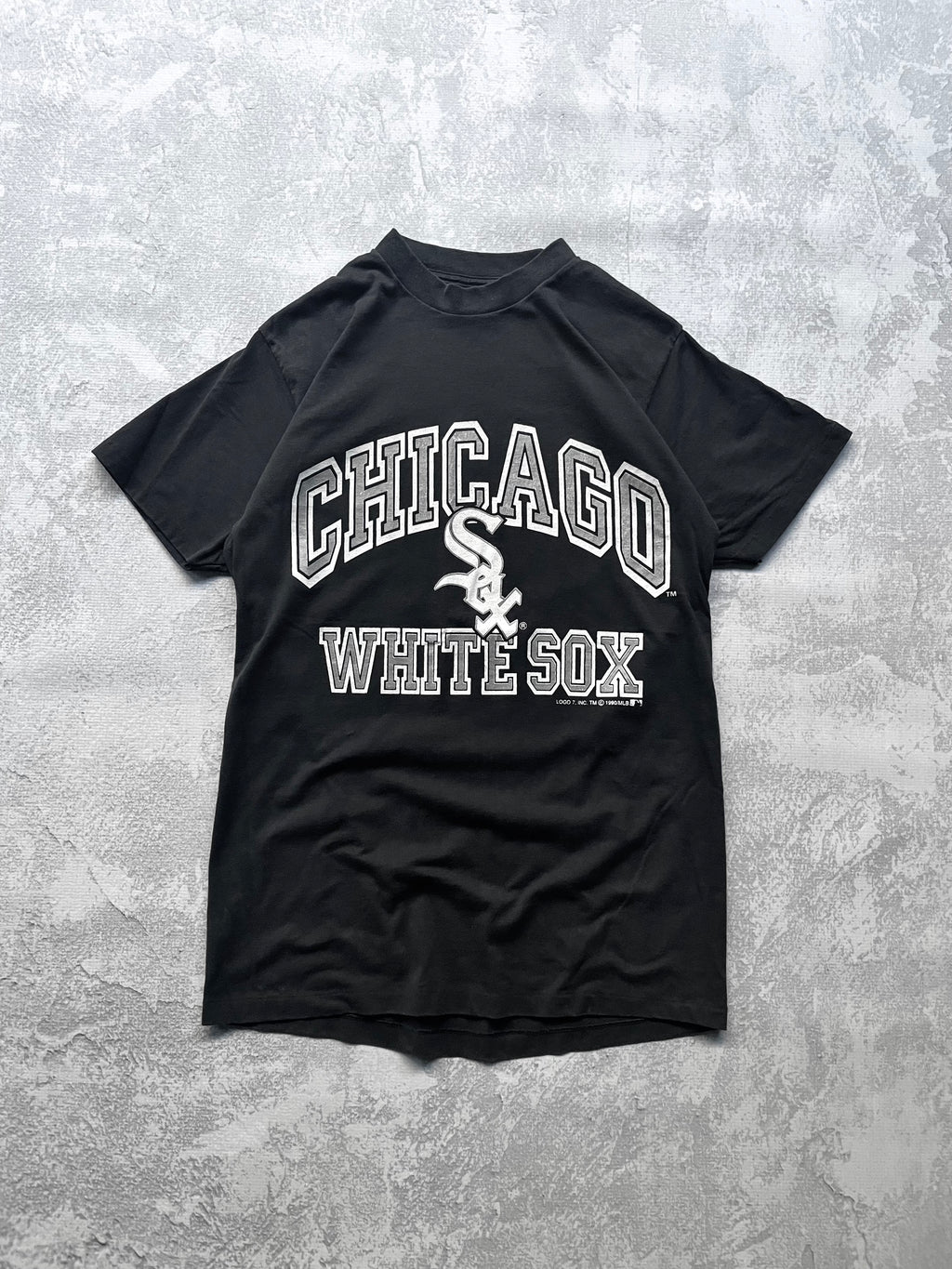 Vintage 1990 Chicago White Sox Logo 7 MLB Tee Shirt - M