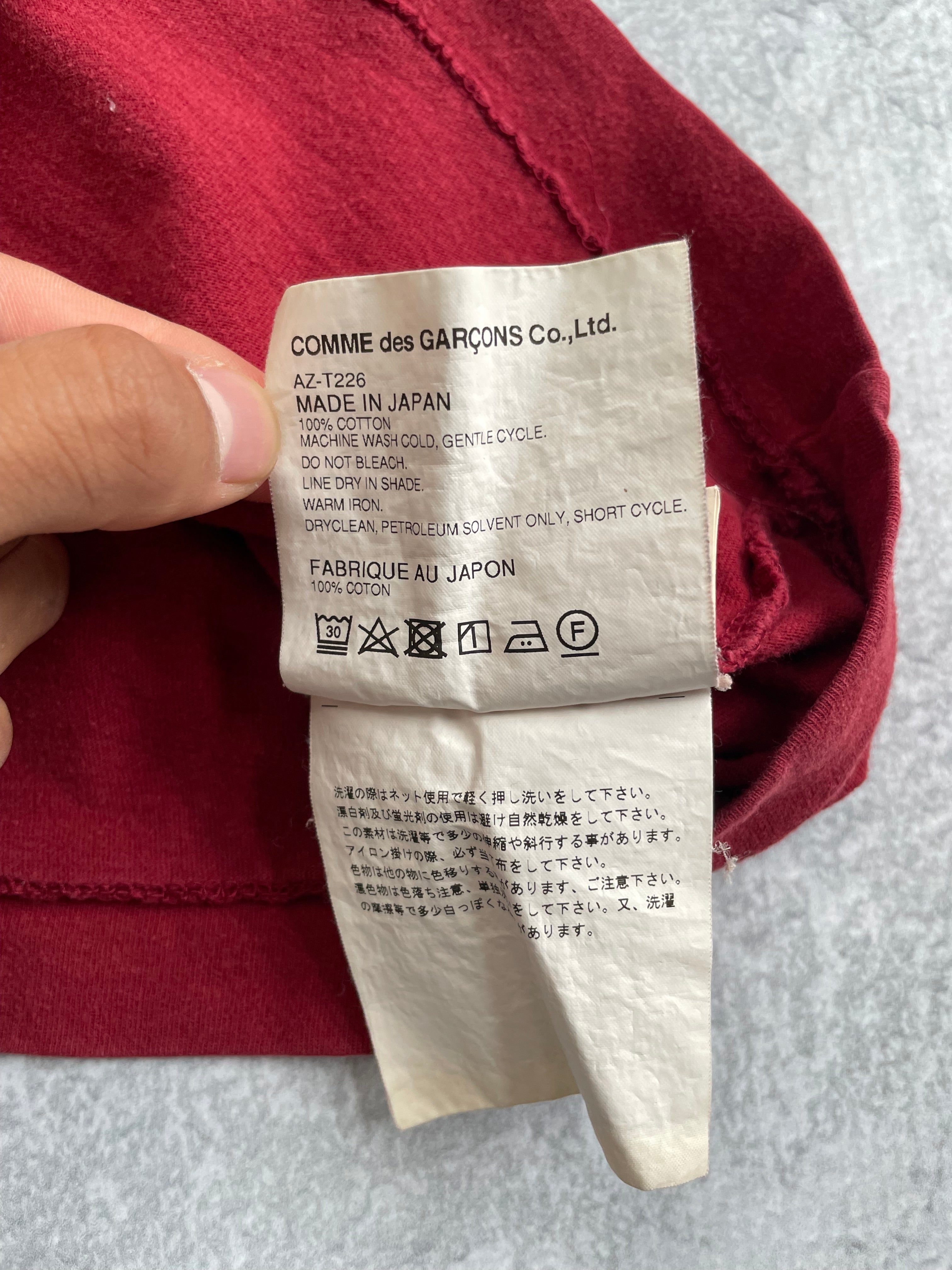 Comme des Garçons Double Heart Red Tee - XL