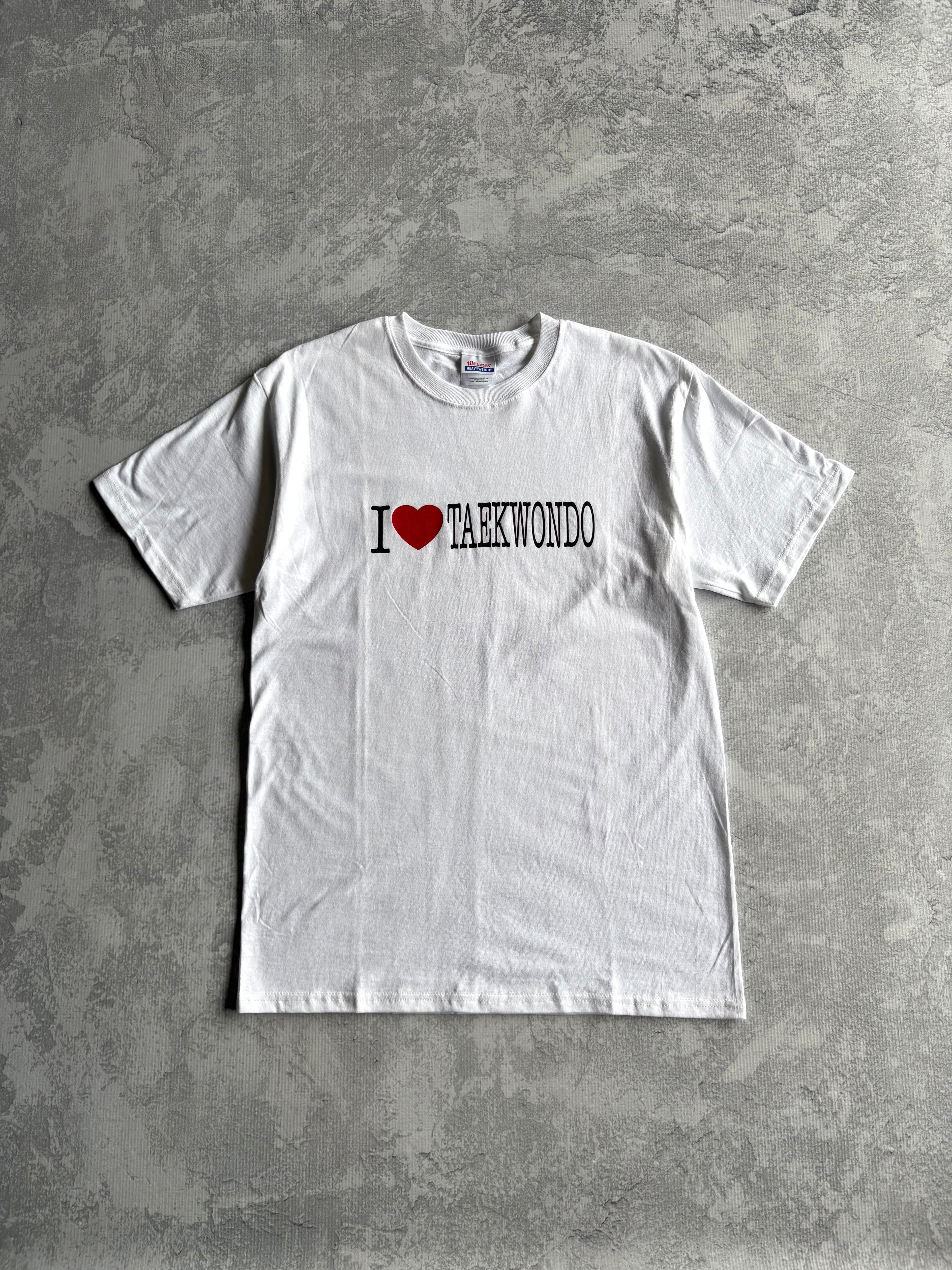 Vintage 2000s I Love Taekwondo White Tee Shirt - XL