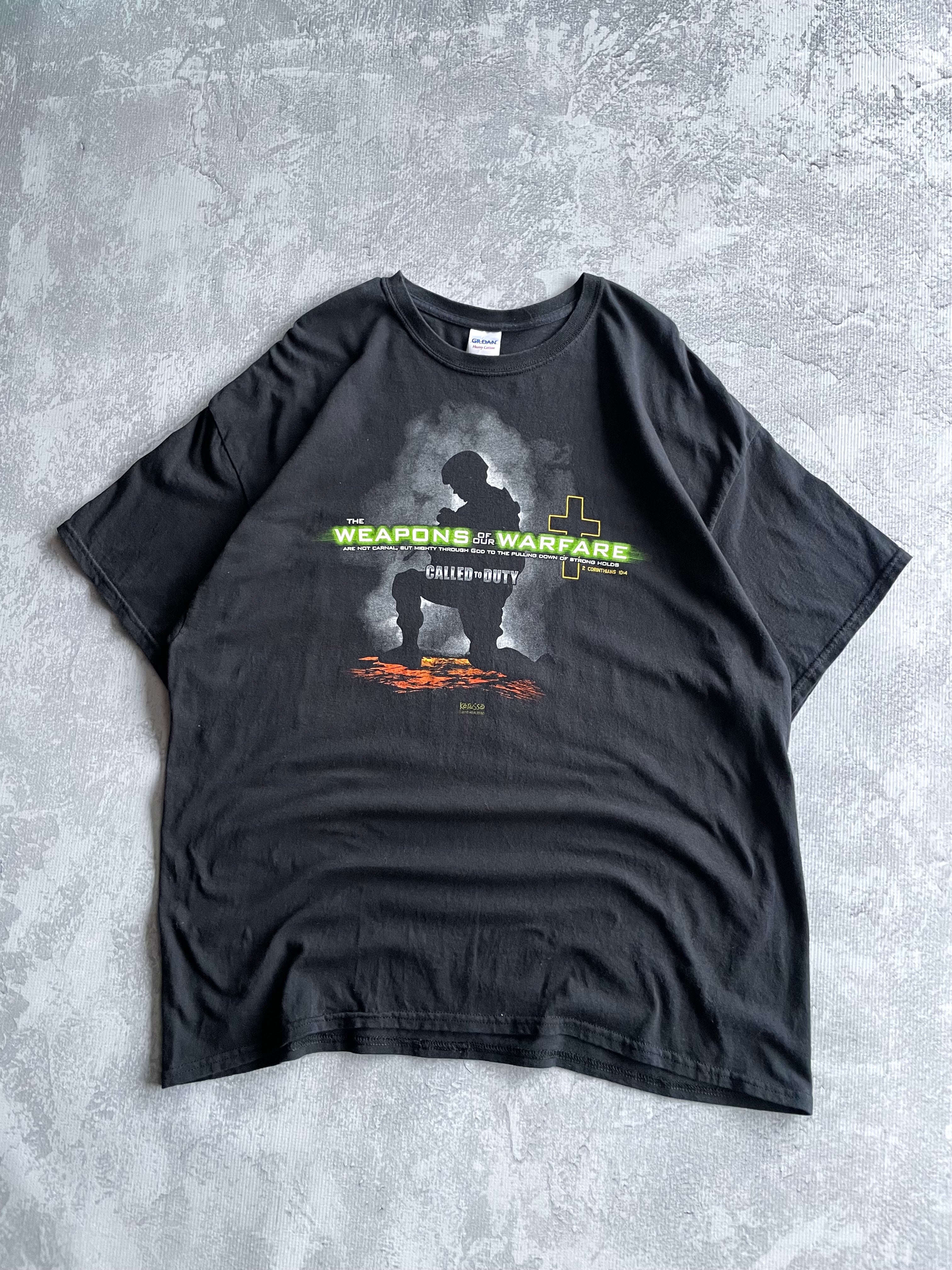 Vintage Called to Duty Modern Warfare Parody Jesus Christian Tee Shirt - 2XL