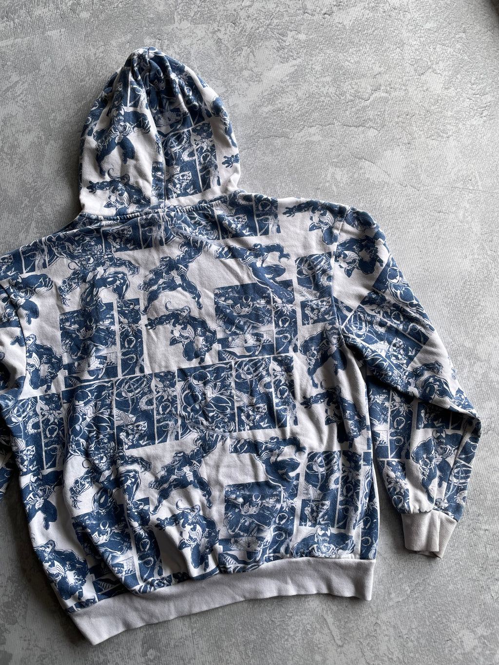 Y2K Marvel Comics Venom AOP Hoodie - XL