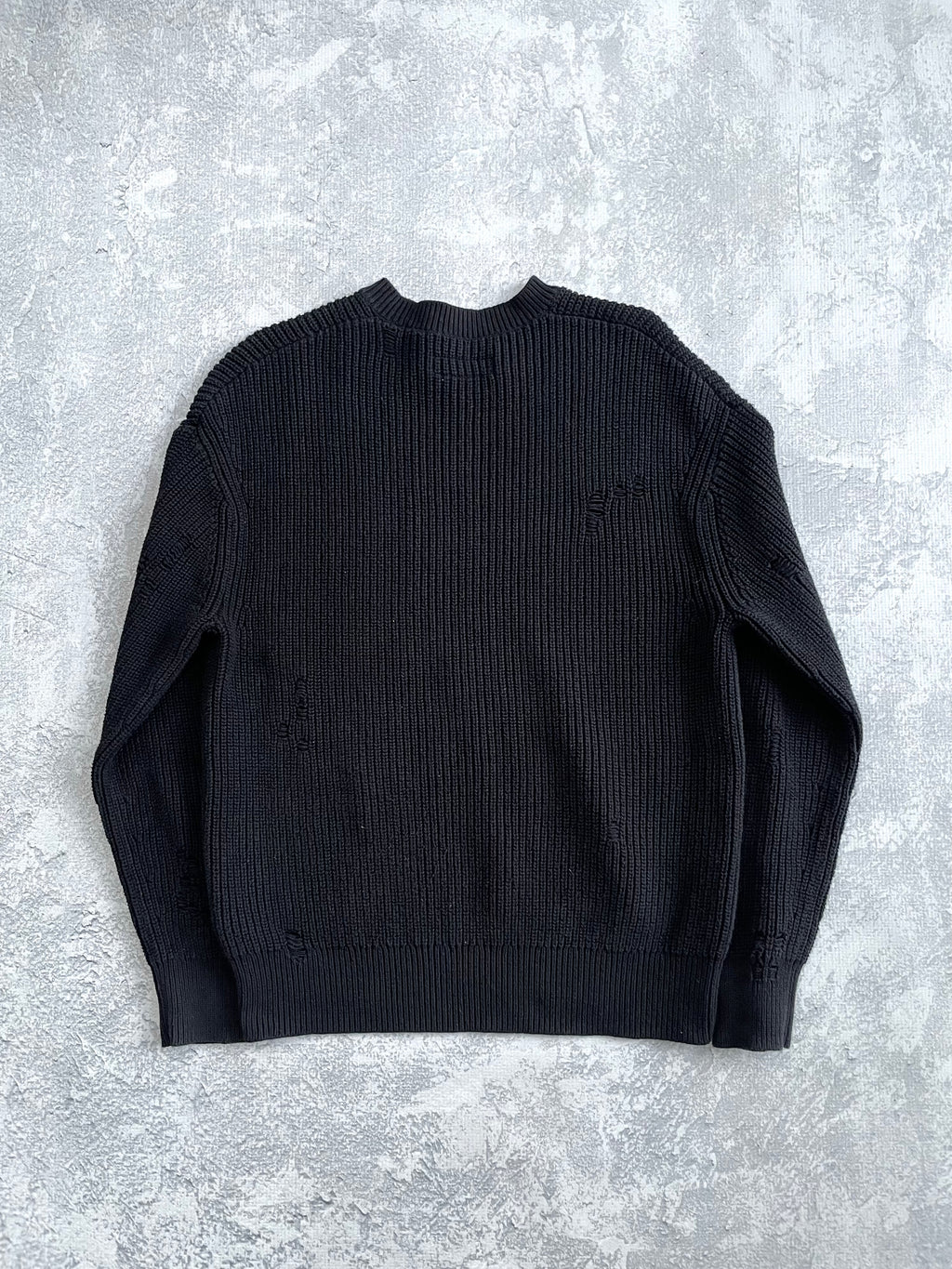 All Saints Split Spellout Cotton Sweatshirt - M