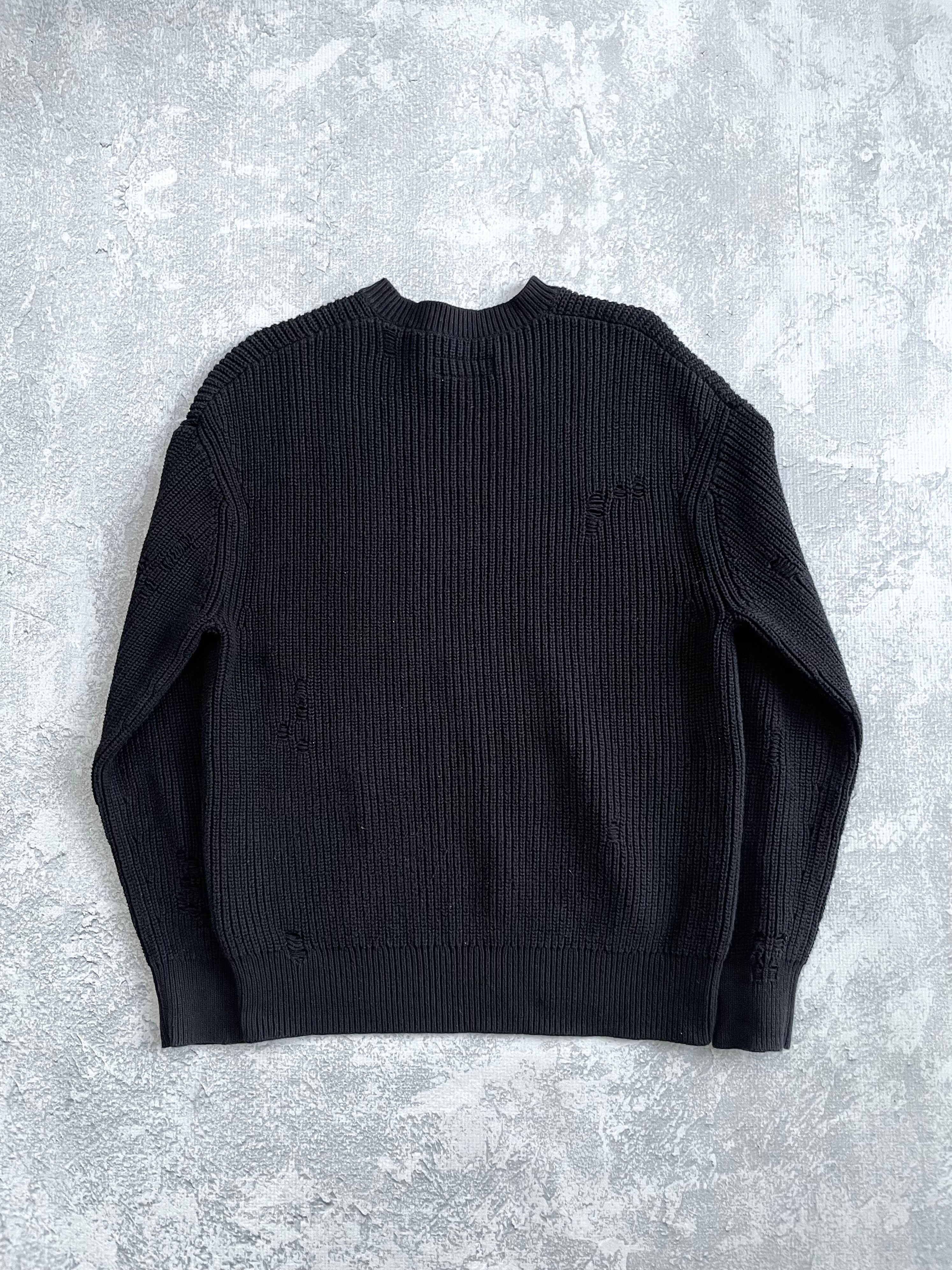 All Saints Split Spellout Cotton Sweatshirt - M