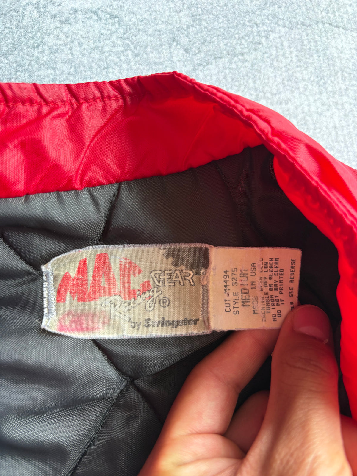 Vintage 90s MAC Racing Gear by Swingster Mac Tools Cropped Racing Jacket - L