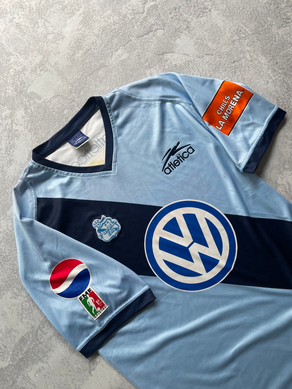 Vintage 2003-2004 Athletica Puebla Kit Liga MX Official Jersey - L