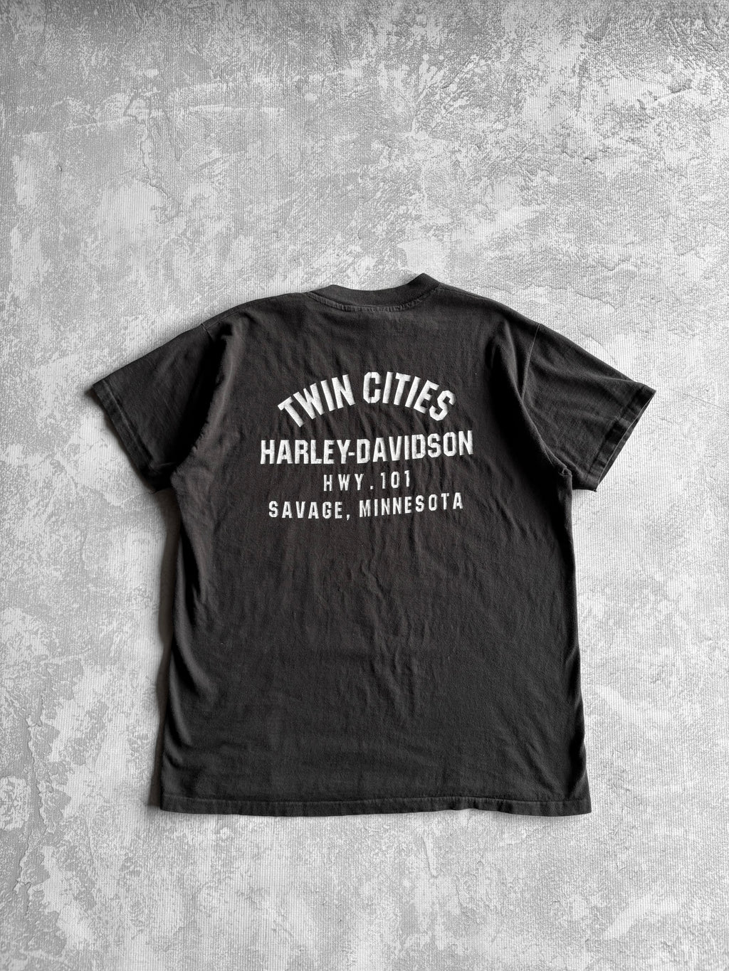 Vintage 1980s On the 8th Day God Created Harly Davidson Tee Shirt - XL