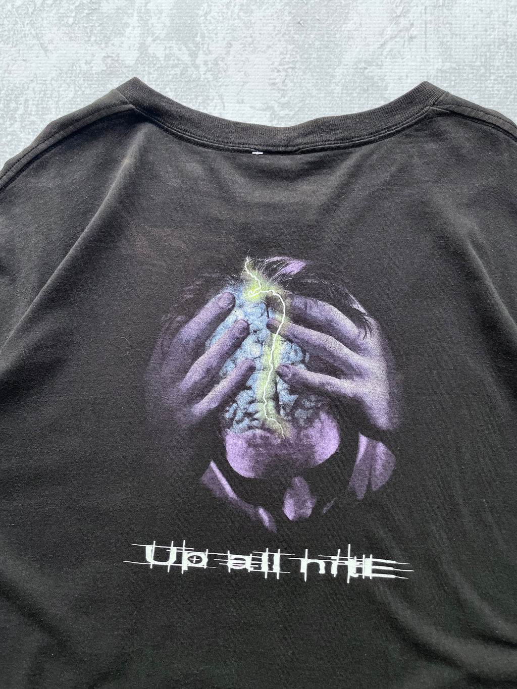 Vintage 90s Asylum Technology Up All Night Tee Shirt - XL