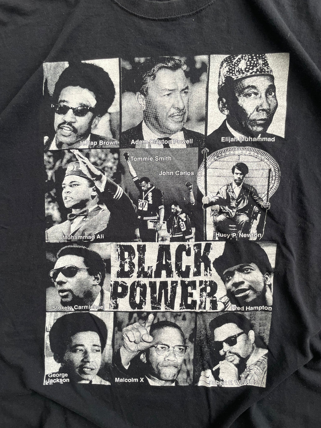 Vintage 2000s Black Power Figures Tee Shirt - 2XL