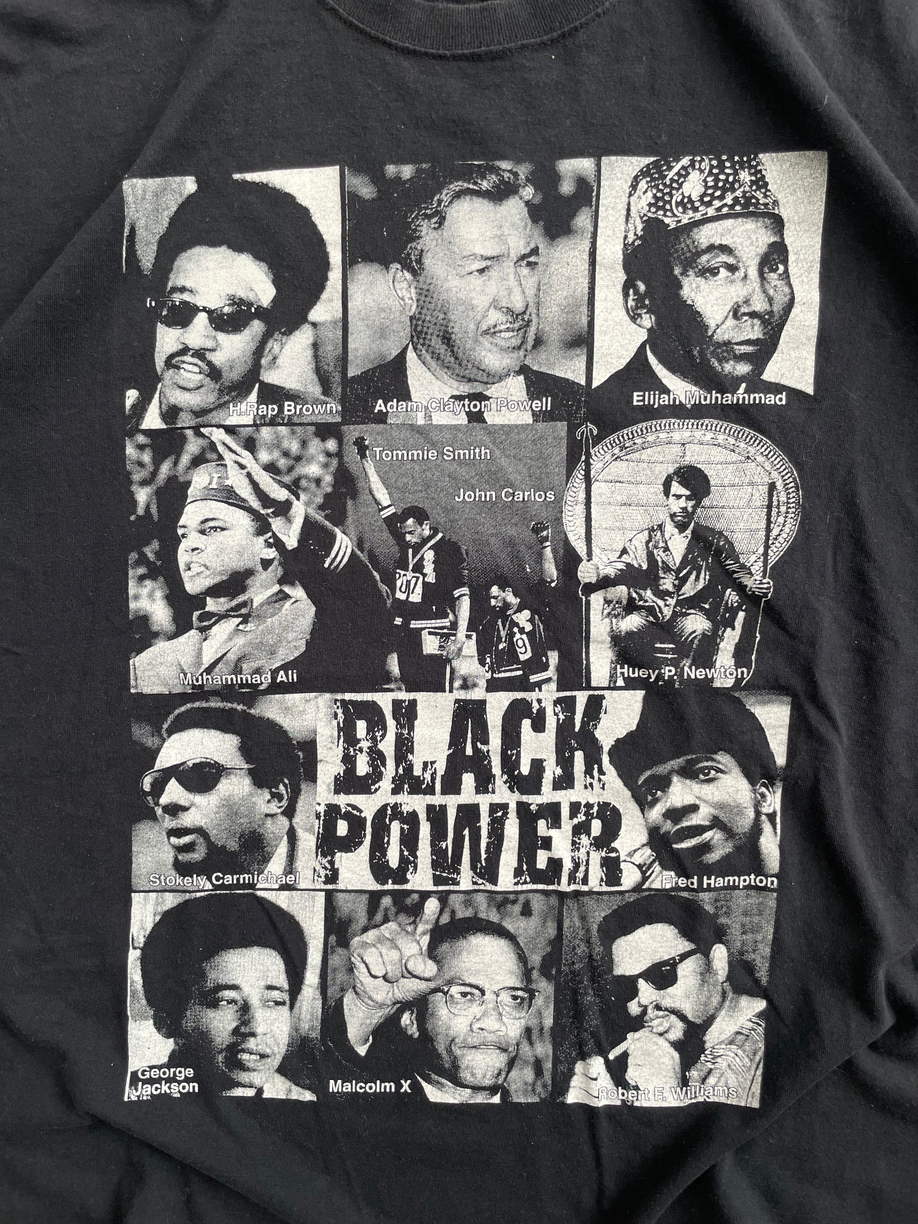 Vintage 2000s Black Power Figures Tee Shirt - 2XL