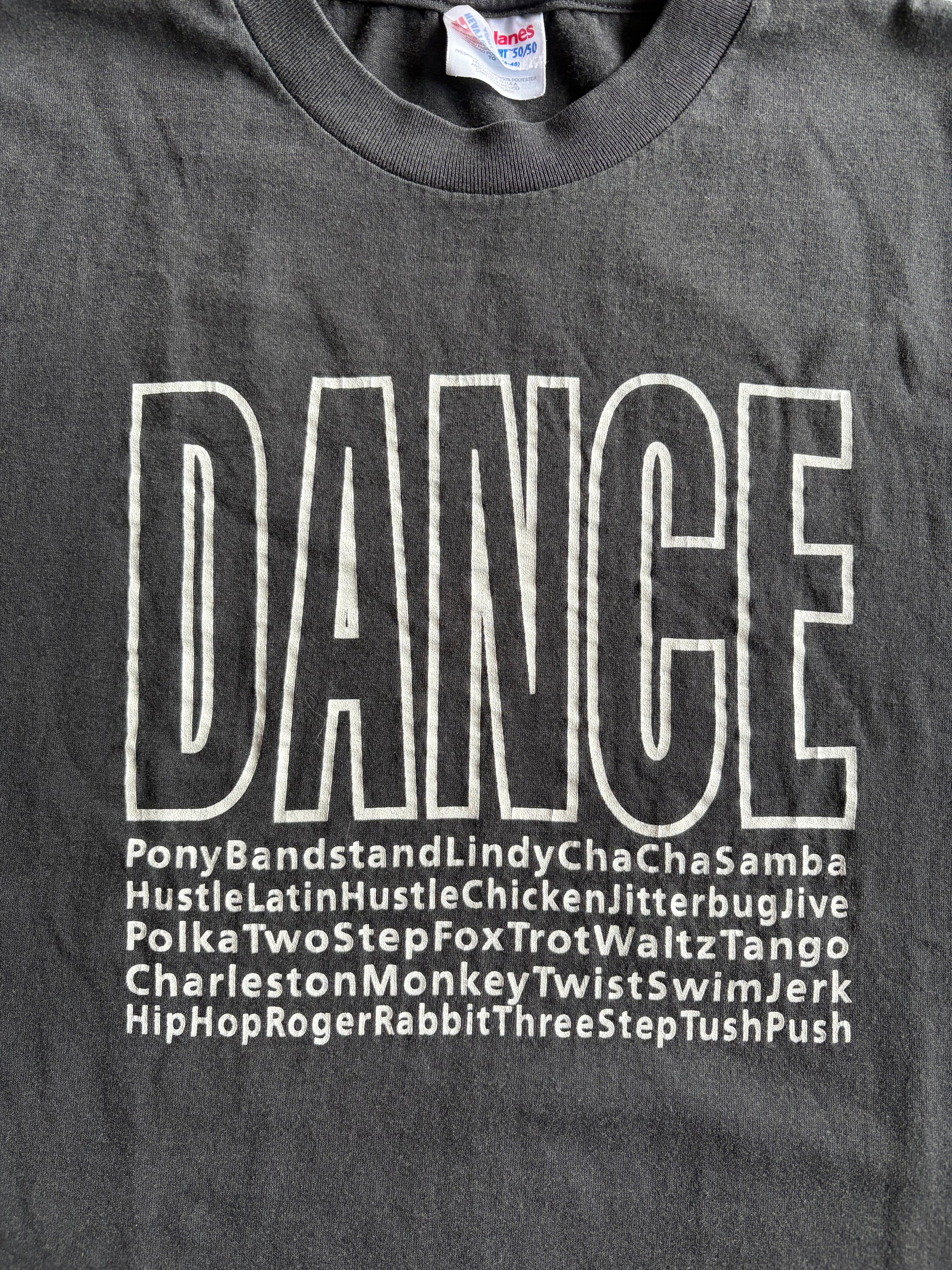 Vintage 90s World Dance Styles Single Stitch Tee Shirt - XL