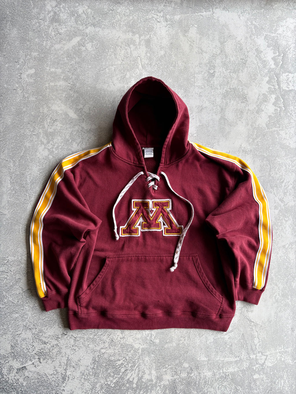 Vintage 90s University of Minnesota Gophers Logo Hockey Hoodie - 2XL