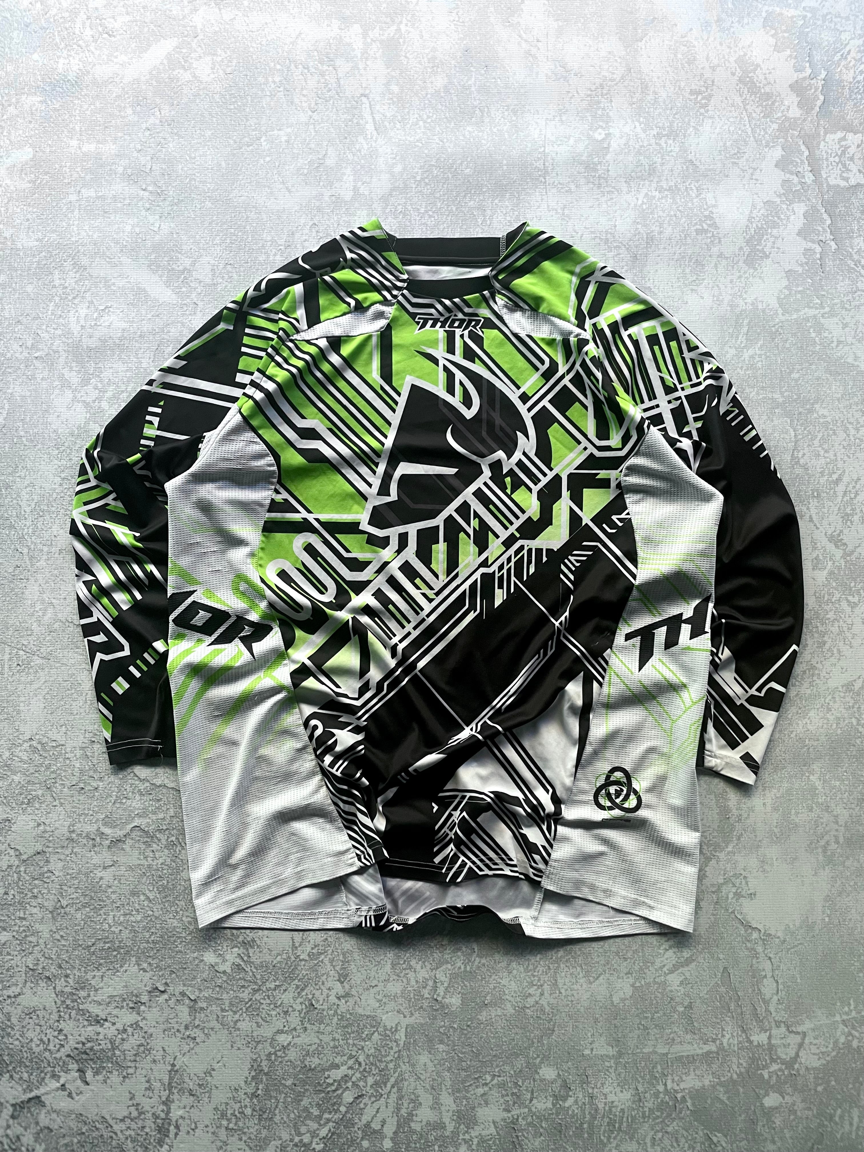 Y2K Thor All Over Print Fox Racing Style Motocross Jersey - XL