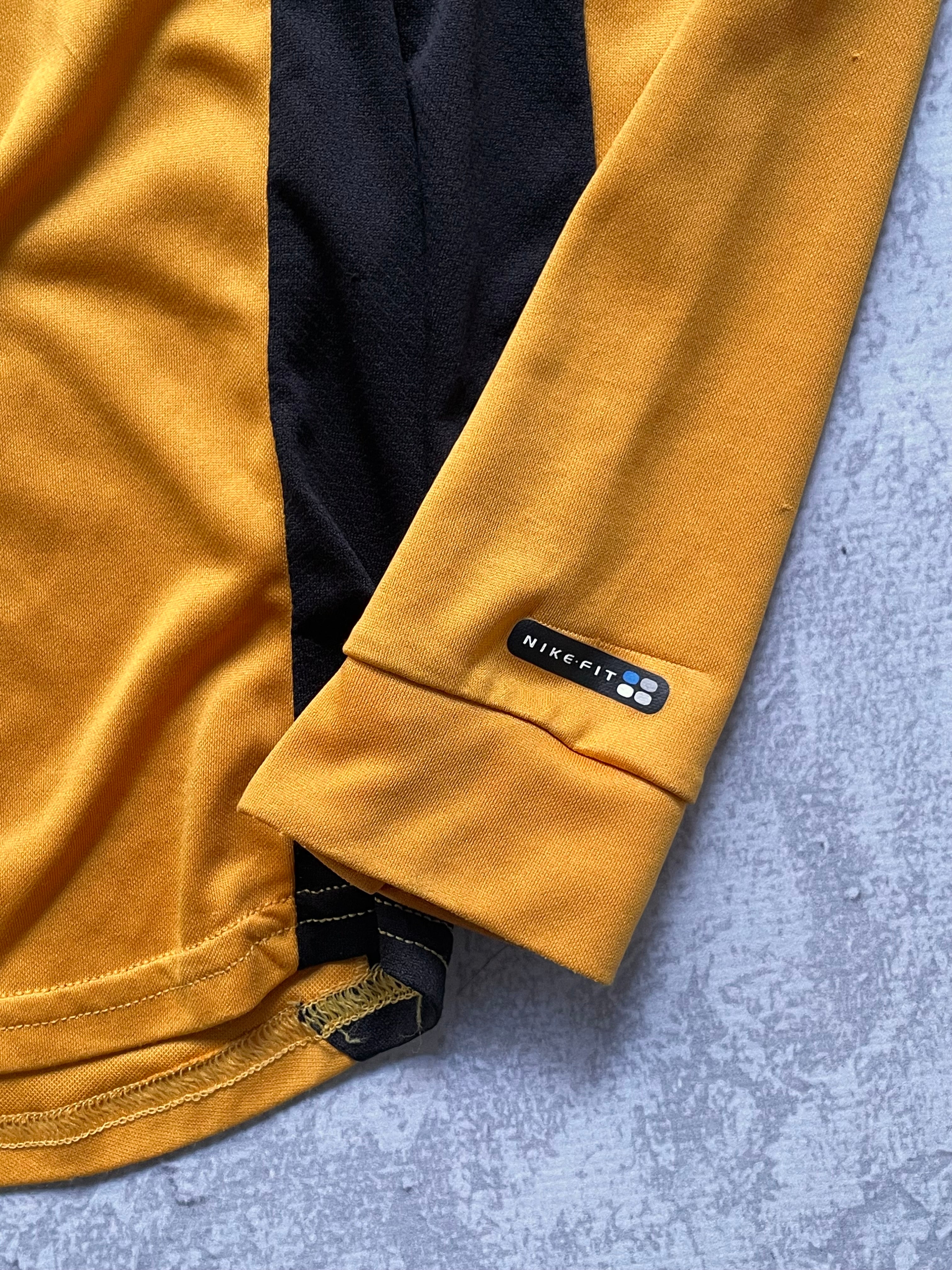 Vintage 90s Nike ACG Yellow Athletic Longsleeve Jersey - 2XL