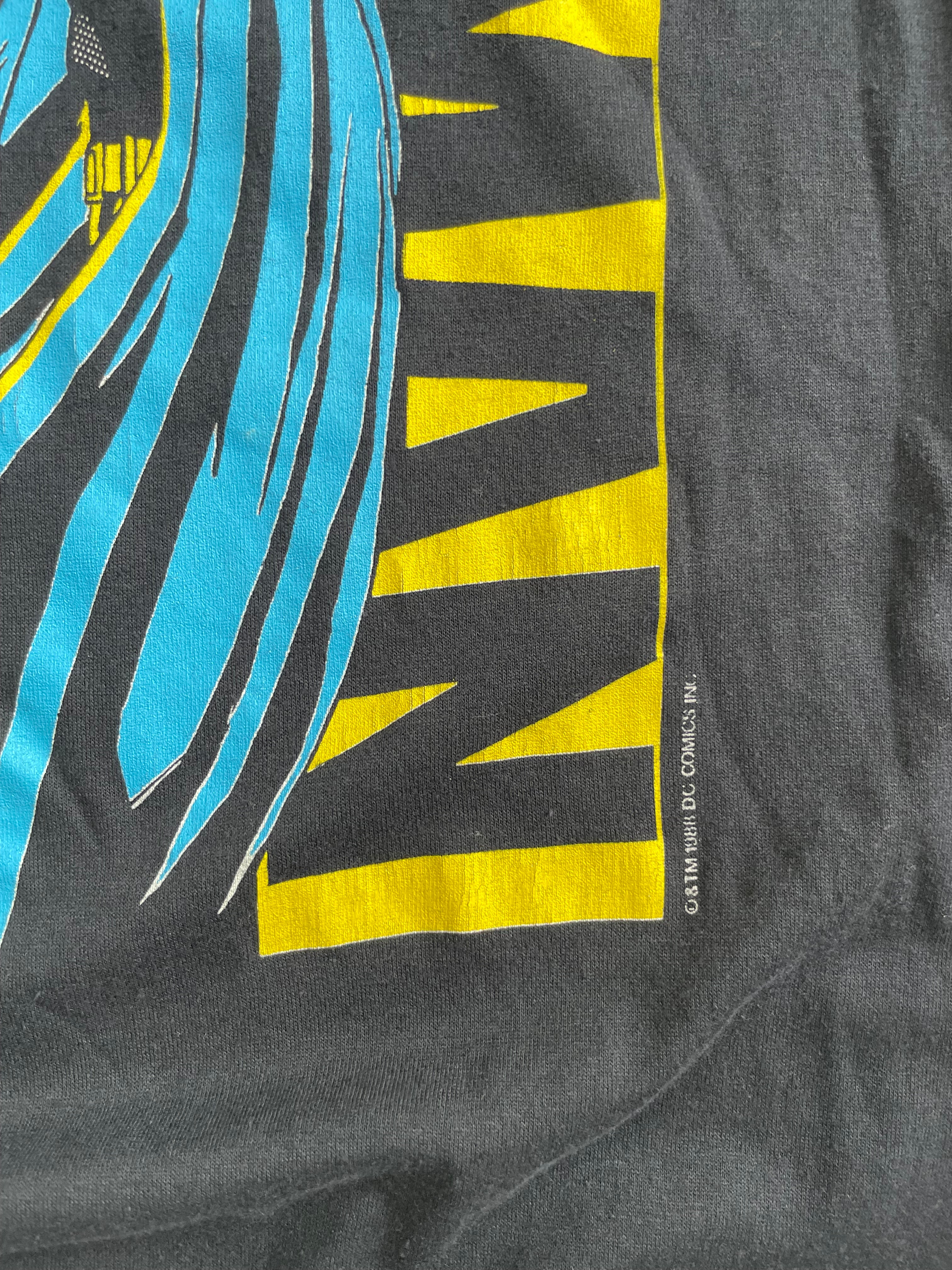 Vintage 1988 Batman Big Print Deadstock Tee Shirt - L