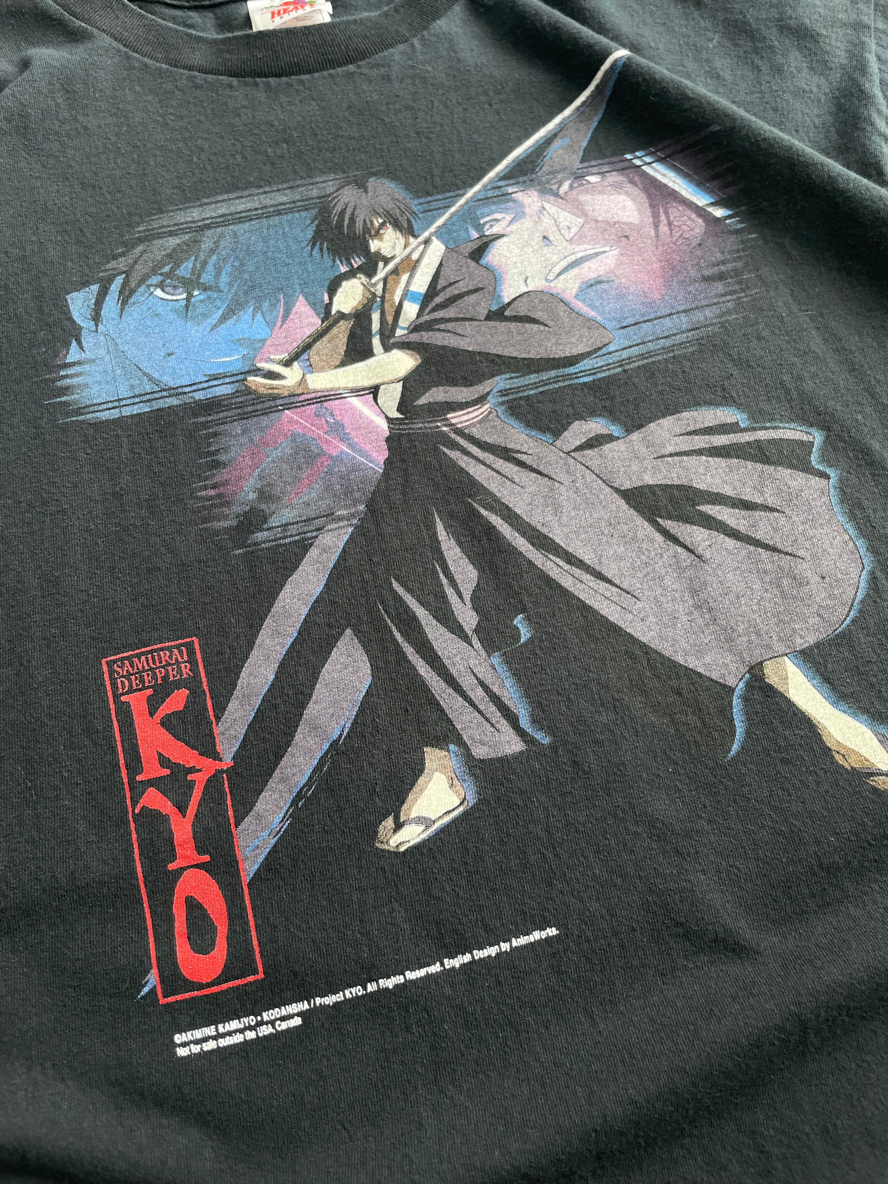 2000s Samurai Deeper Kyo Anime Tee Shirt - XL