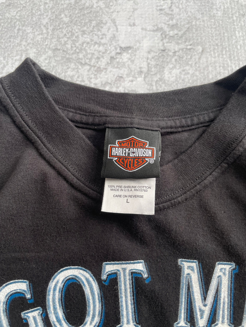 Vintage 2002 Harley Davidson I Got Mine Biker Tee Shirt - L