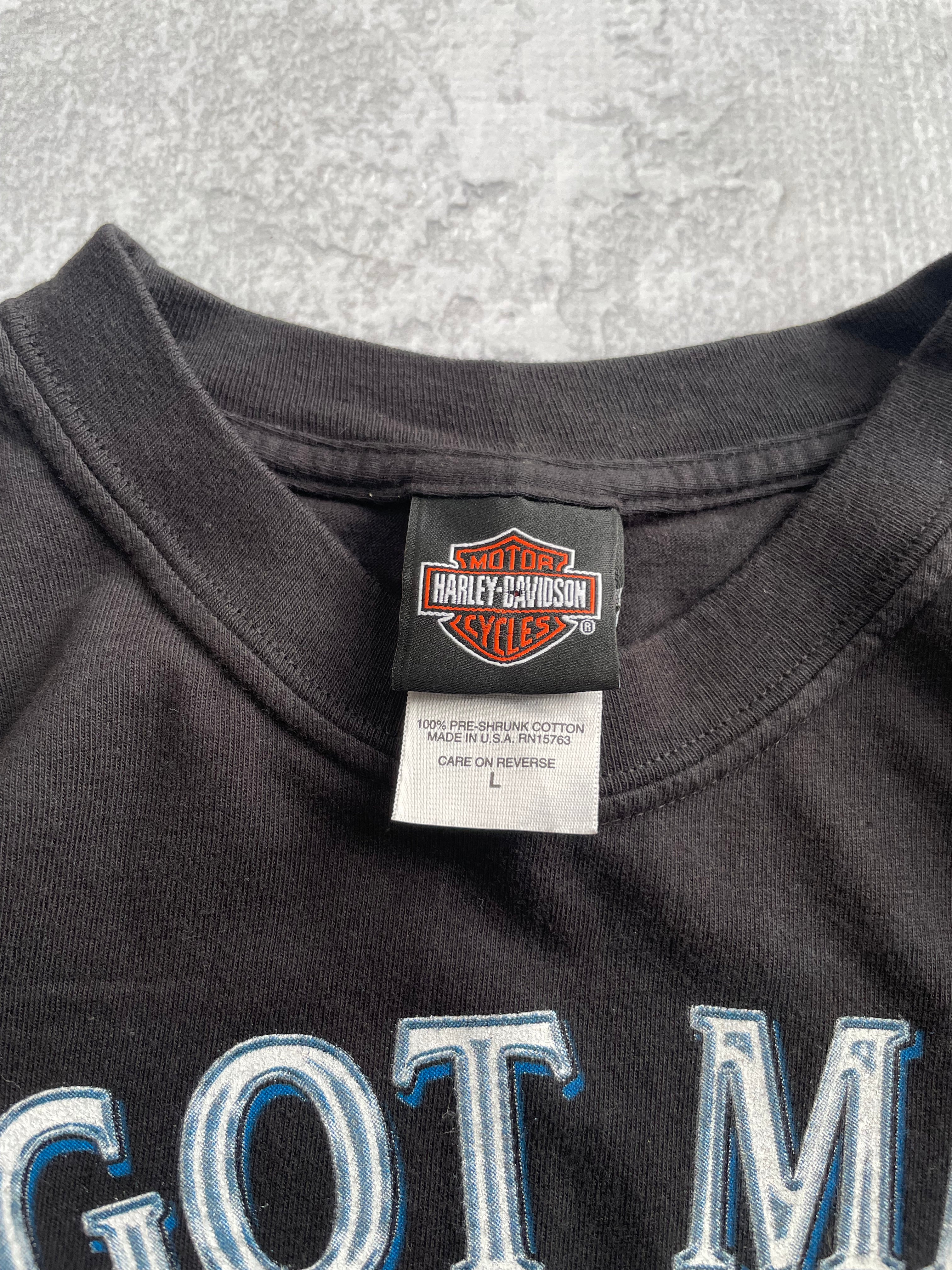 Vintage 2002 Harley Davidson I Got Mine Biker Tee Shirt - L