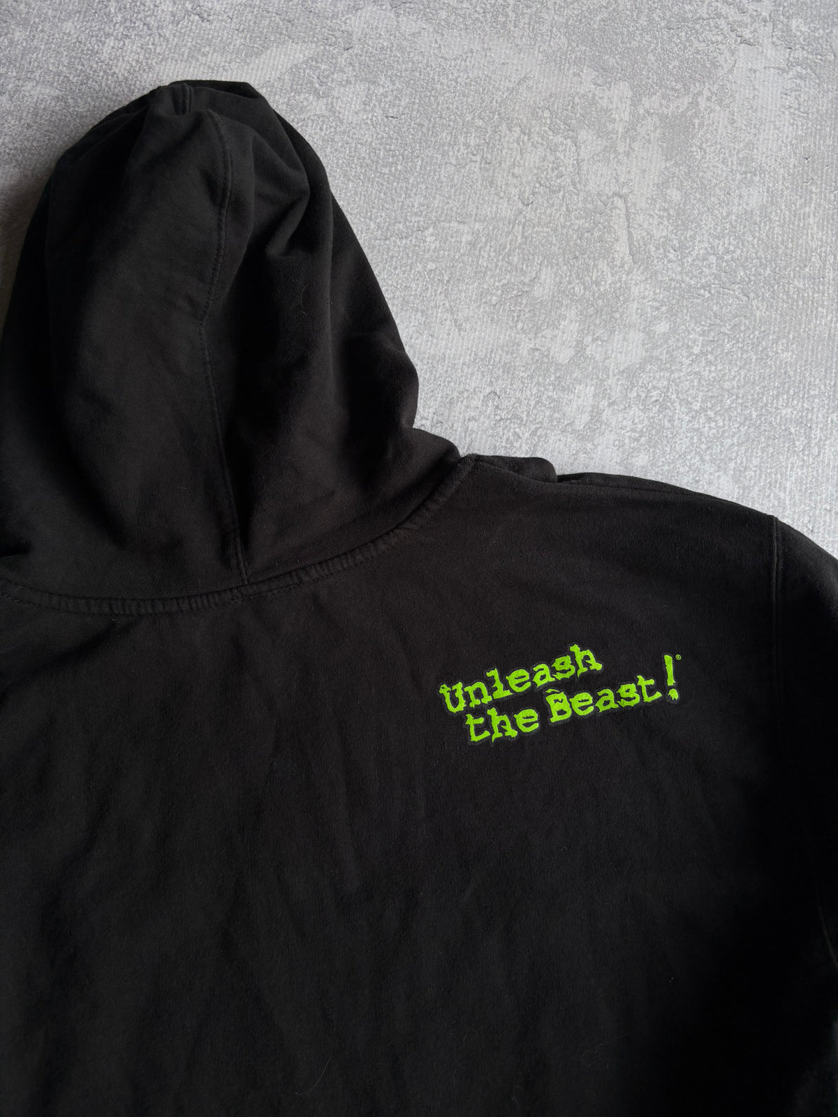 Vintage Y2K 2000s Monster Energy Logo Black Hoodie - XL
