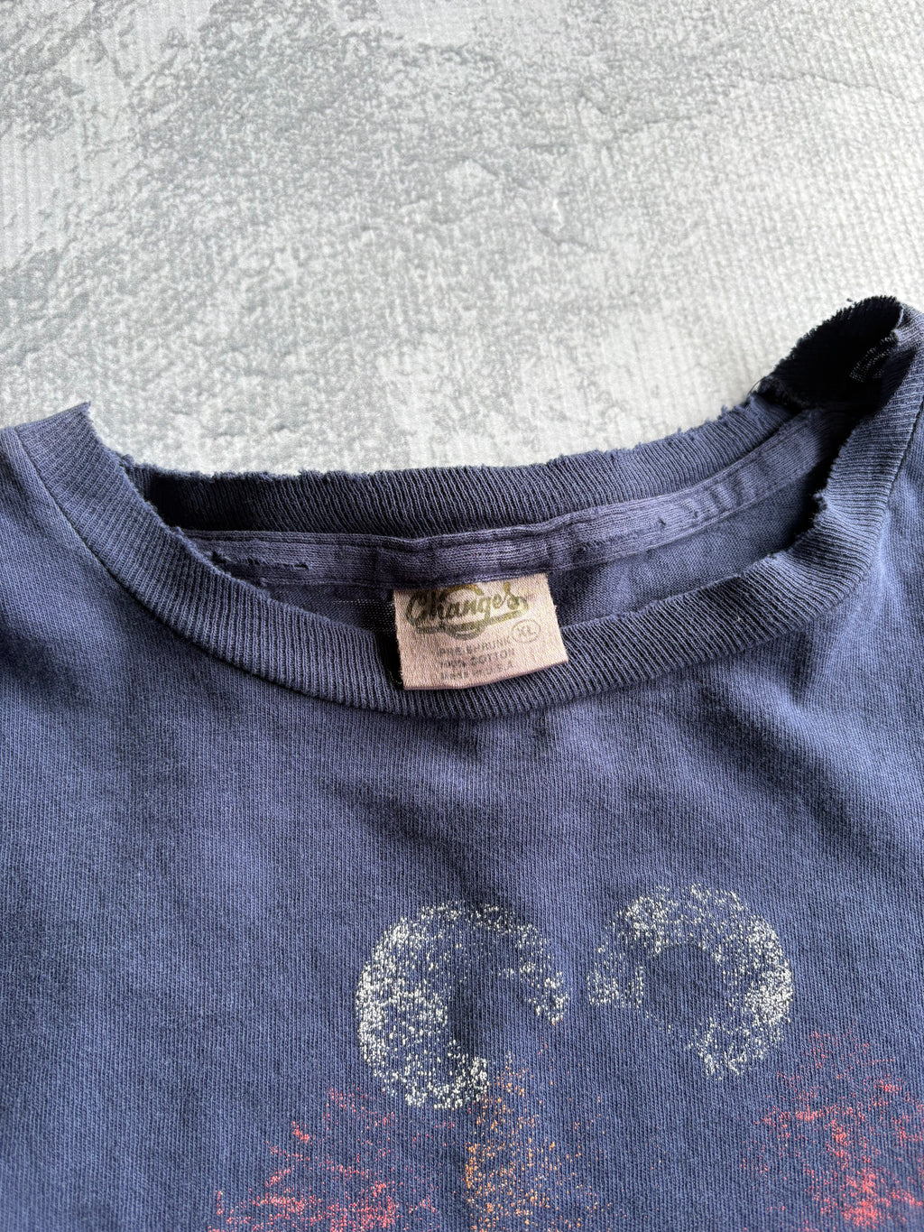 Vintage 90s Elmo Sesame Street Hip Hop Style Distressed Blue Tee Shirt - XL