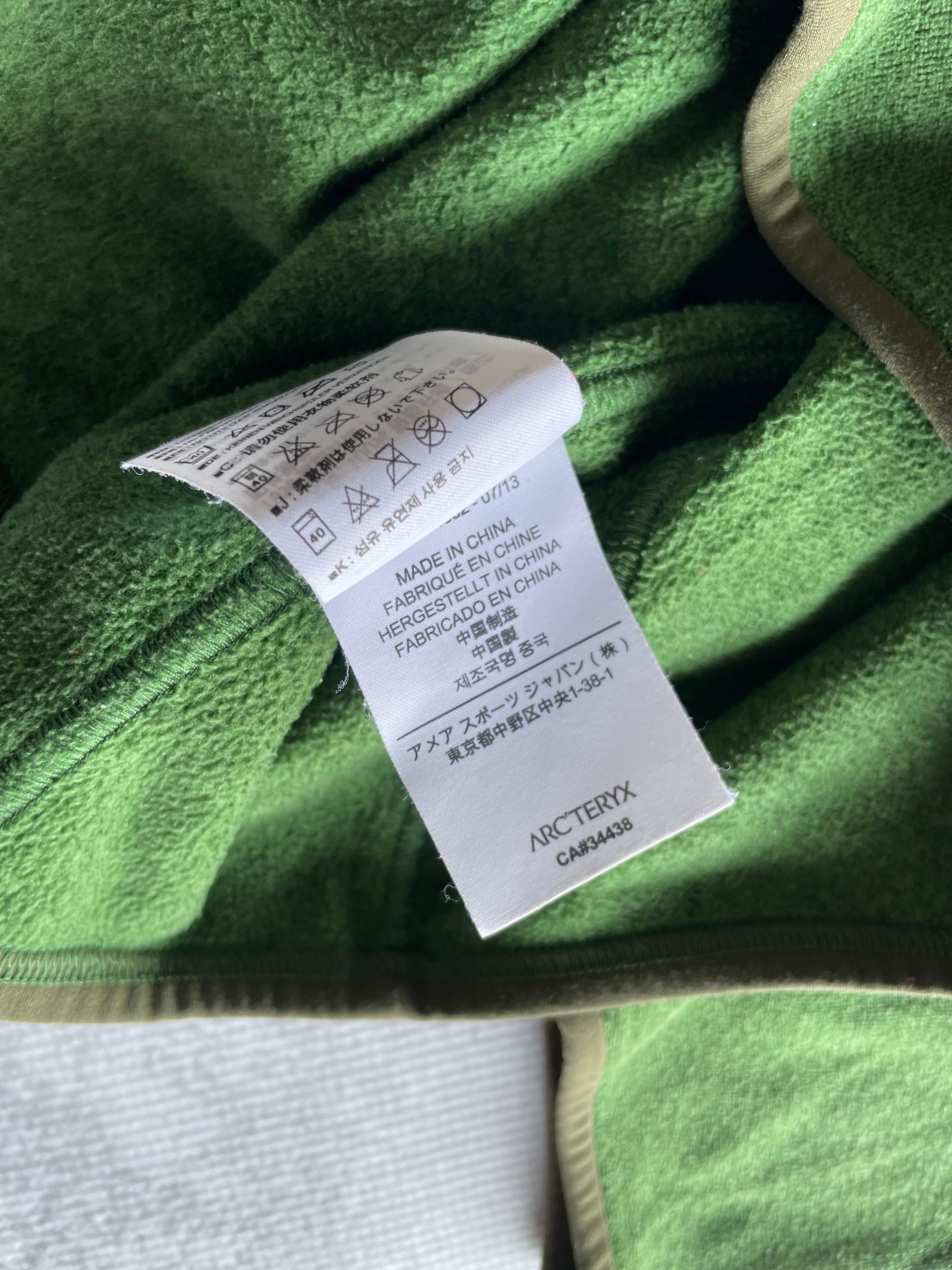 Arc'teryx Endocon Quarter Zip Polartec Green Fleece Sweater -XL
