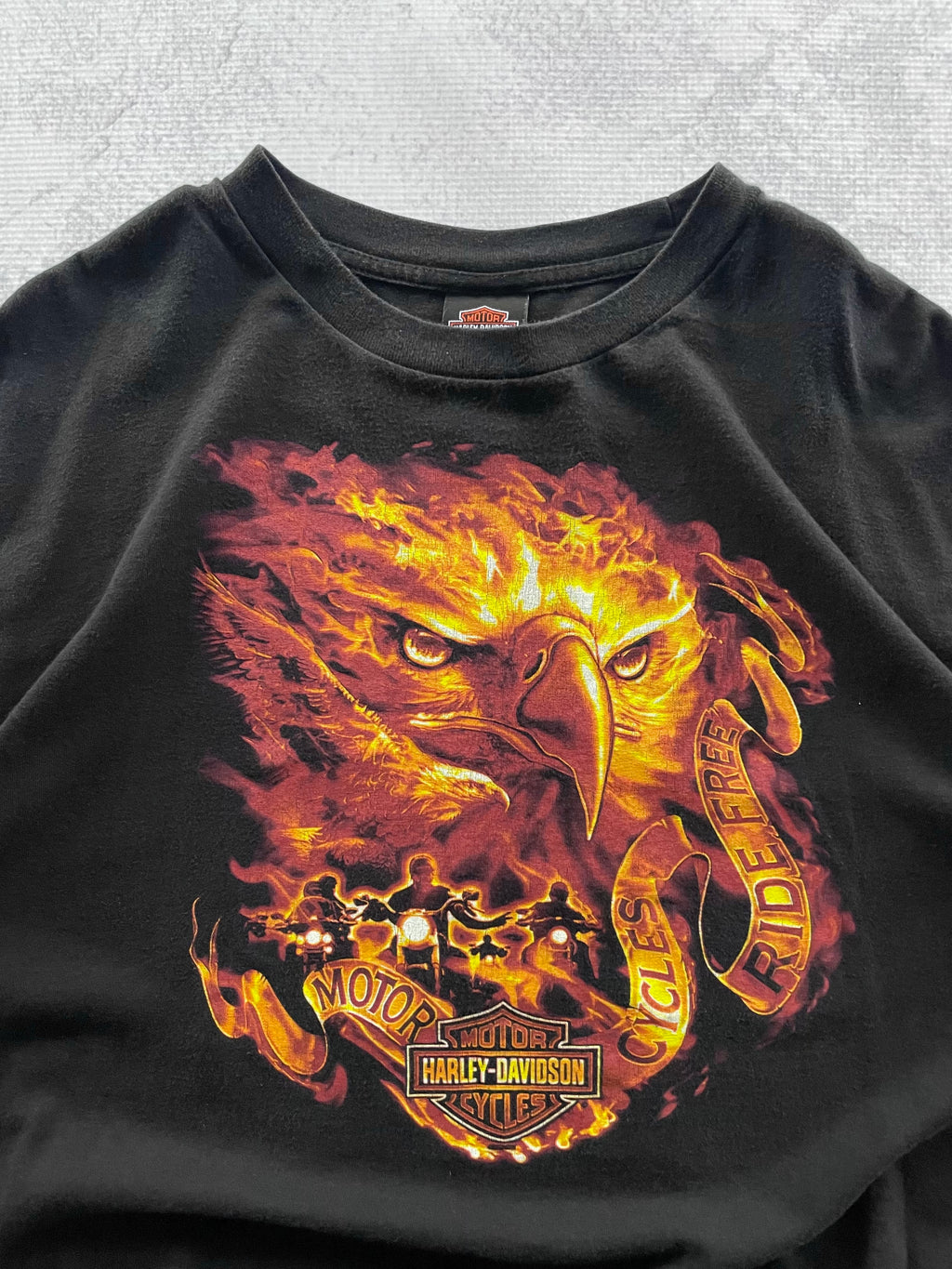 Vintage 2000s Harley Davidson Eagle Flame - 2XL