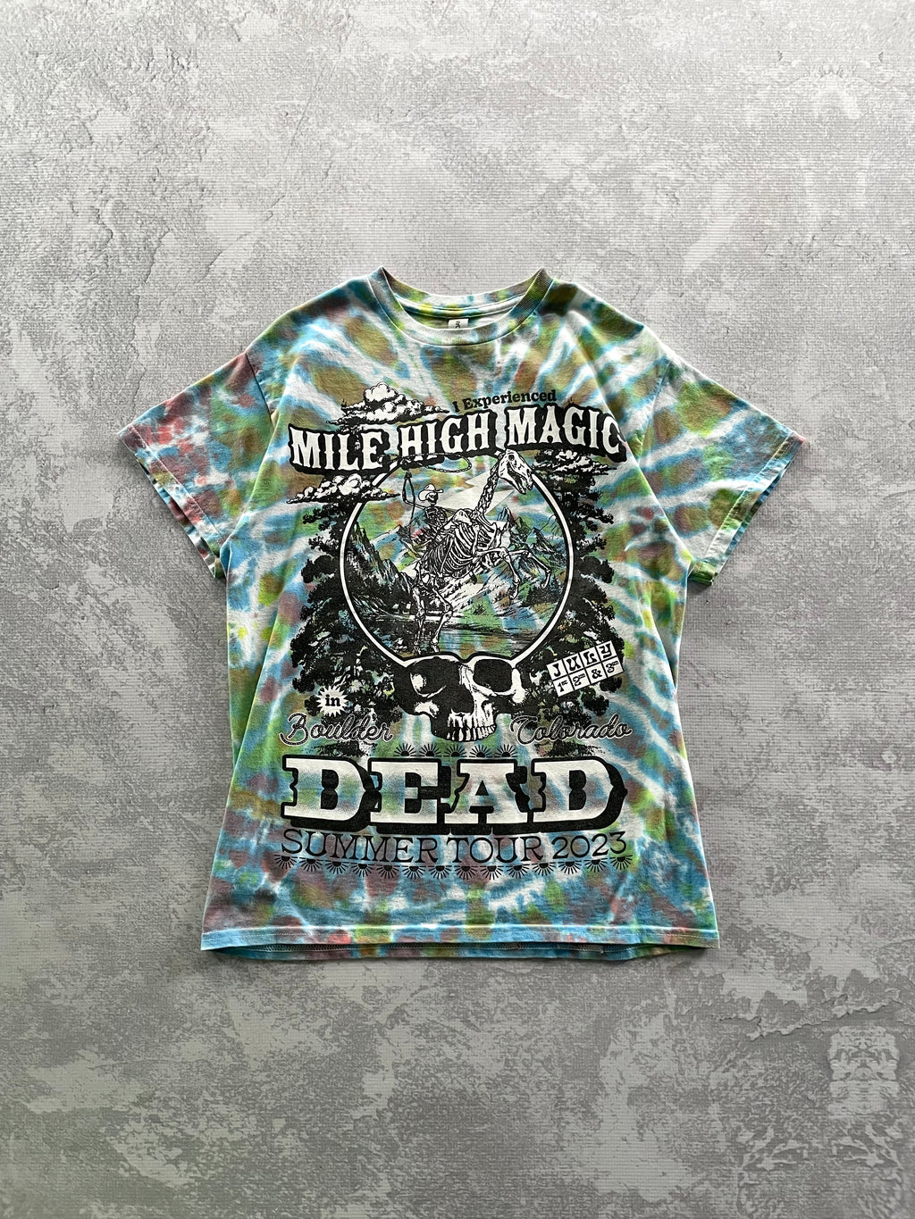 2023 Grateful Dead Concert Tie Dye Tee Shirt - M