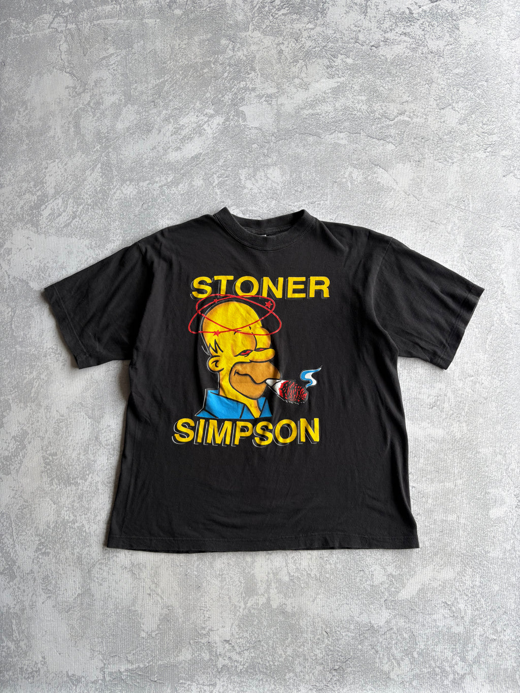 Vintage 90s Stoner Homer The Simpsons Blunt Tee - L