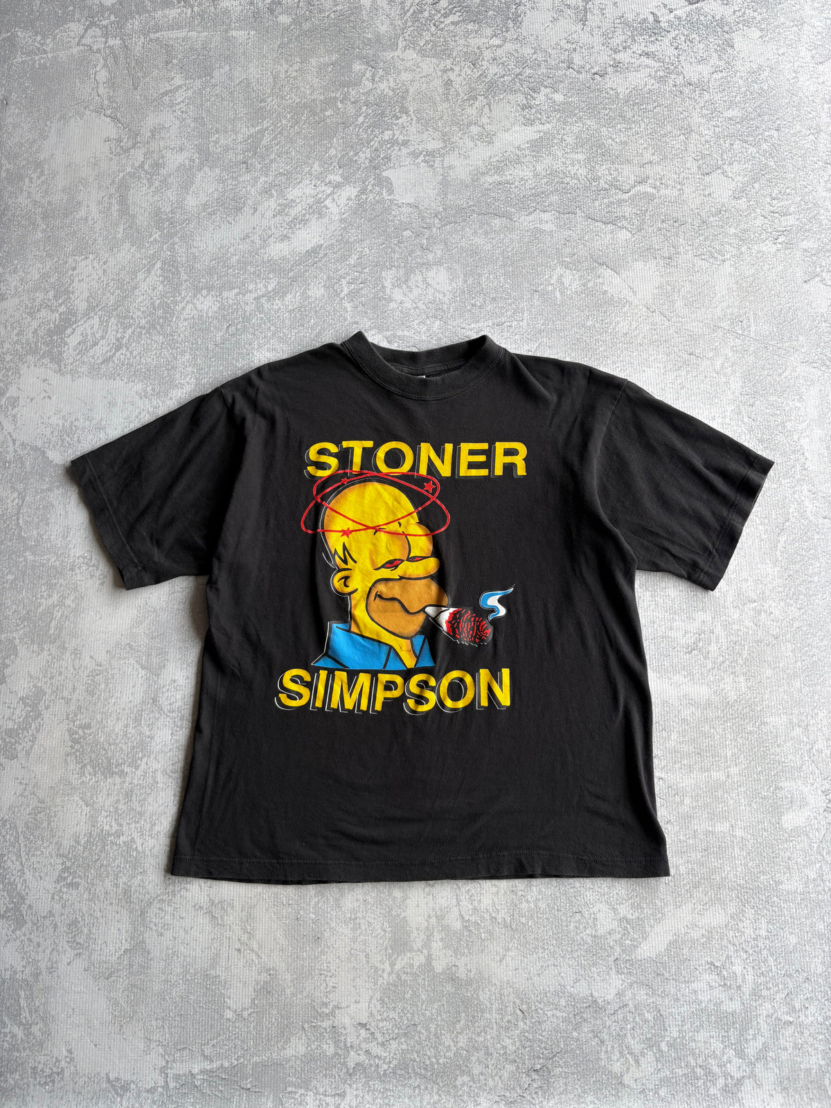 Vintage 90s Stoner Homer The Simpsons Blunt Tee - L