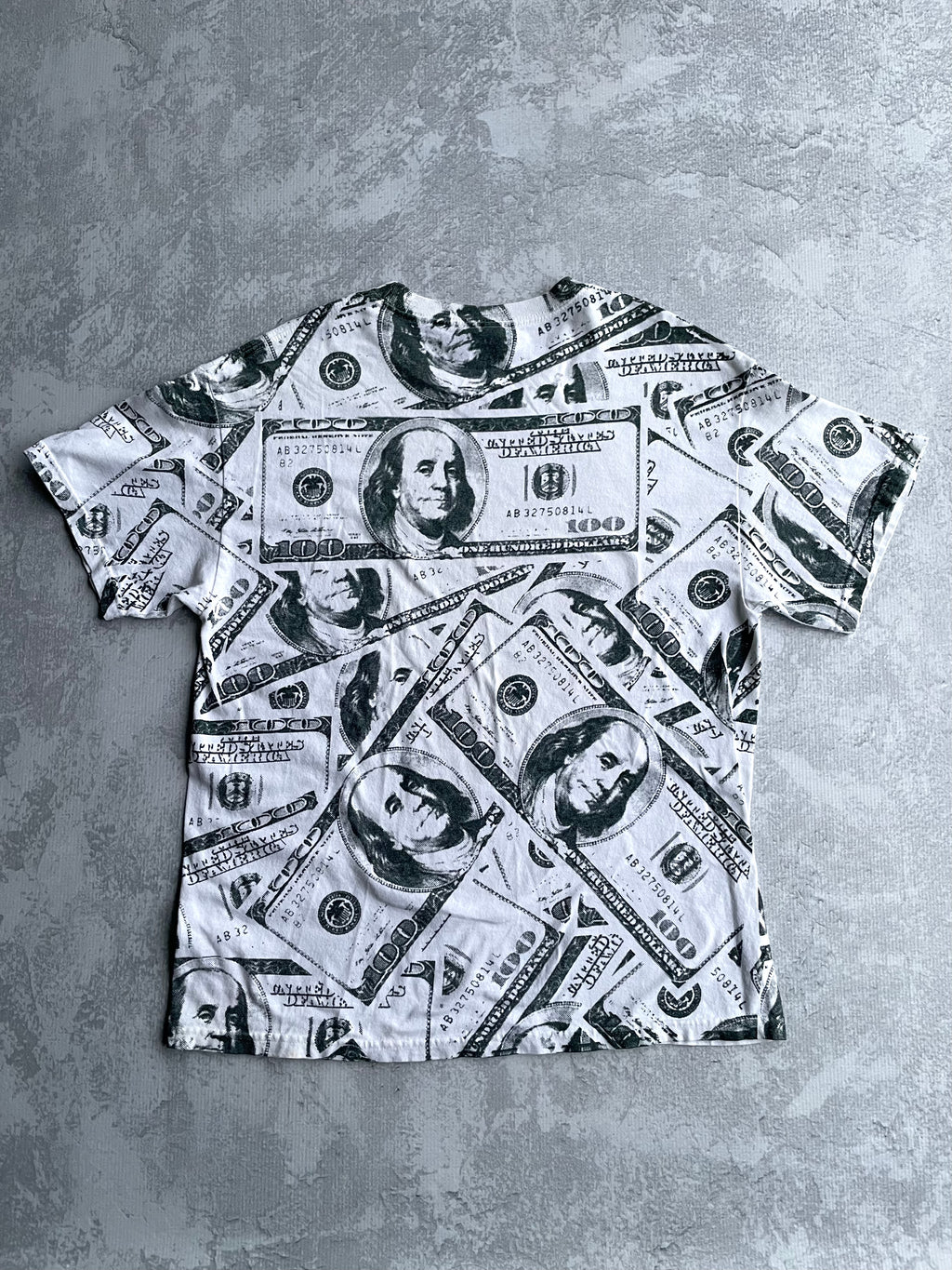 Vintage 90s Cash Money All Over Print Tee Shirt - L