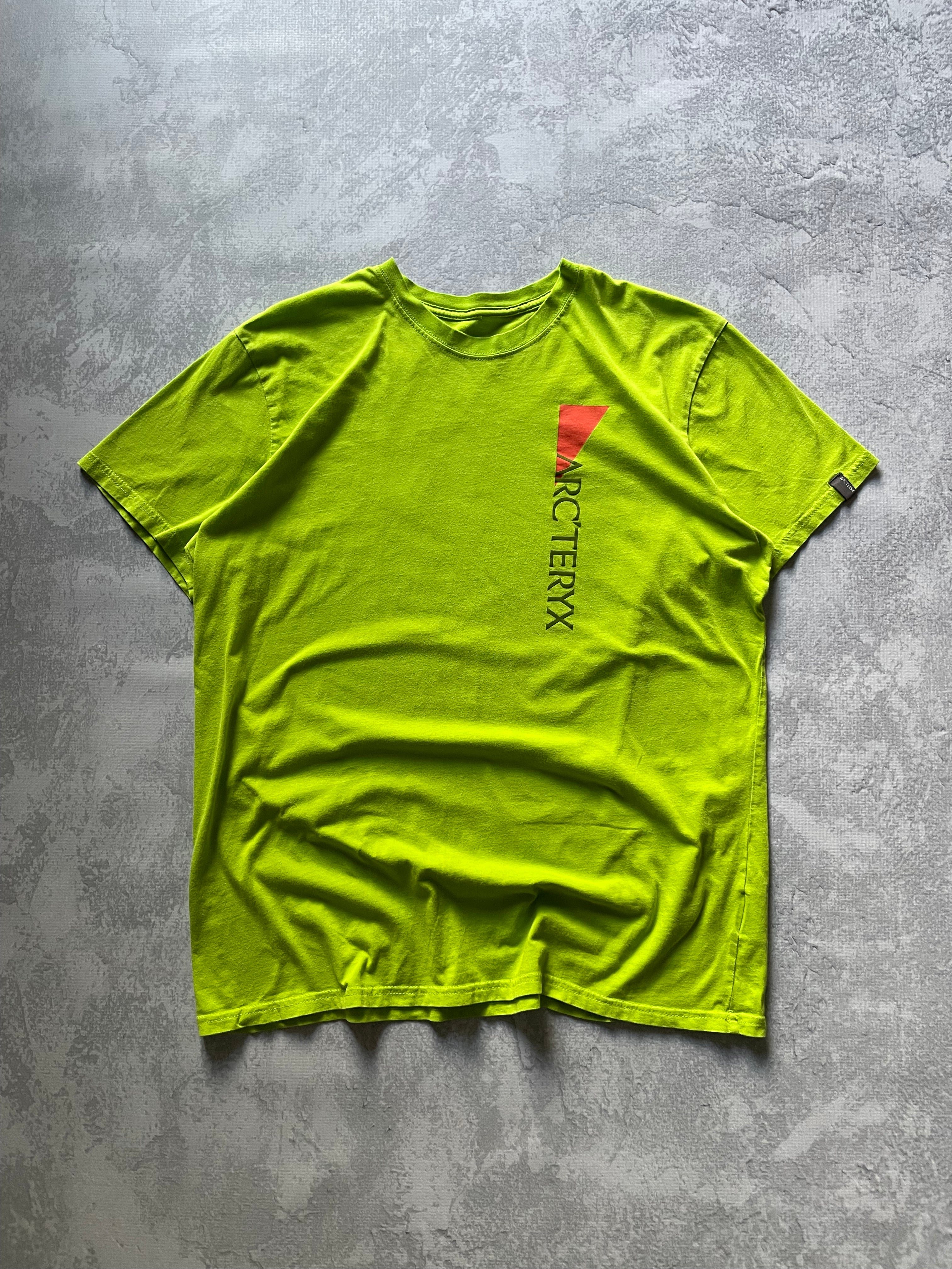 Arcteryx Center Logo Gorpcore Green Tee Shirt - XL