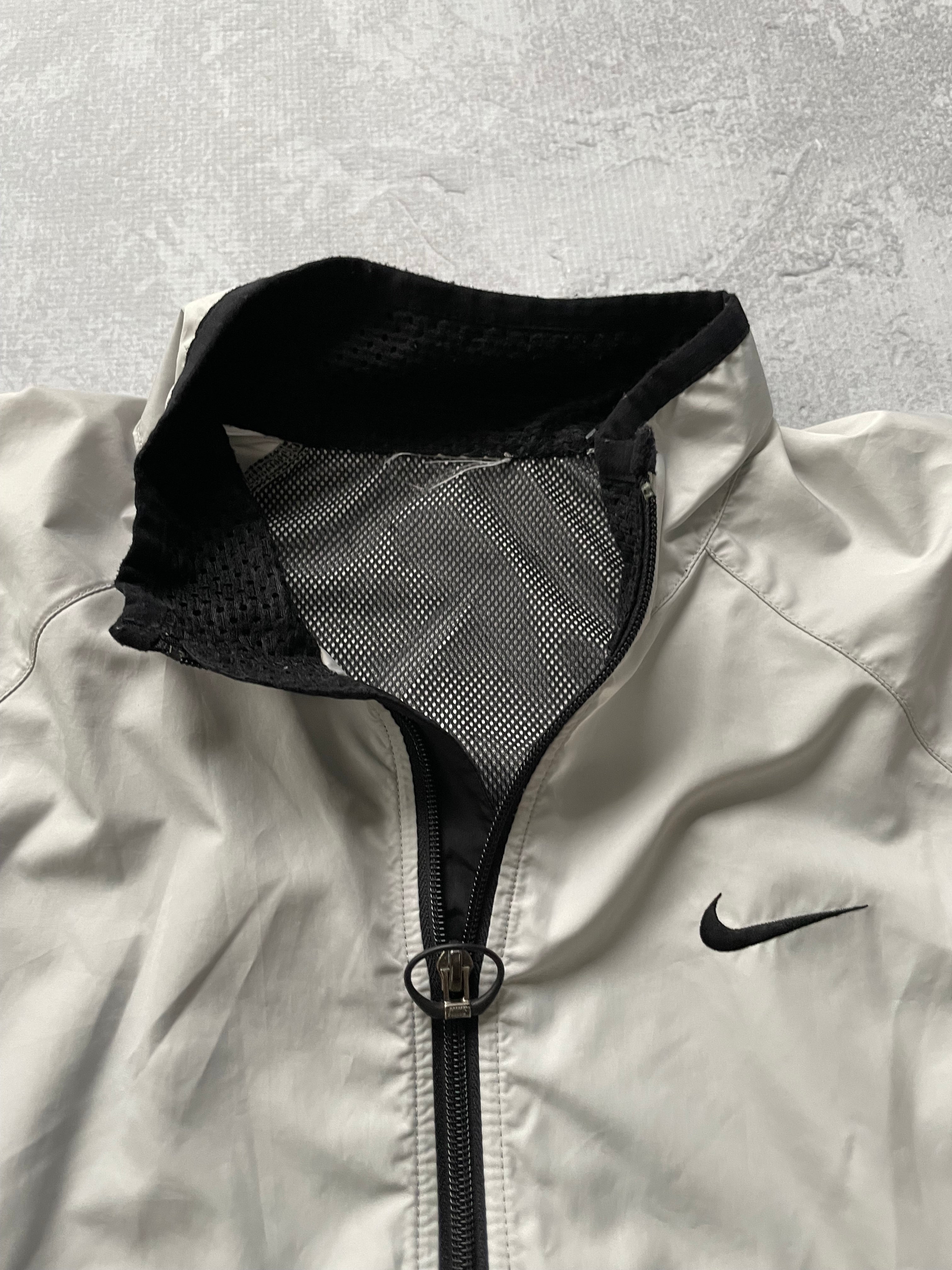 Vintage Y2k Nike Grey & Orange Windbreaker - 2XL