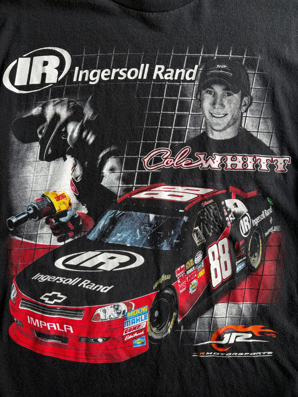 Vintage Y2K Black Cole Whitt Racing Tee - L