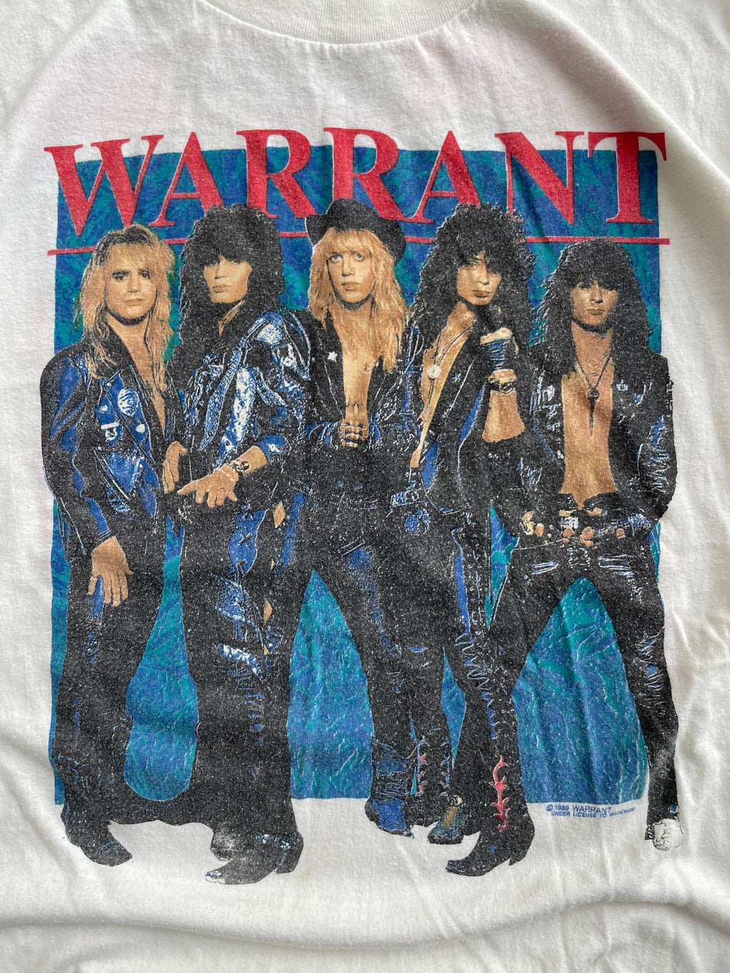 Vintage 1989 Warrant Tour Band Tee Shirt - L