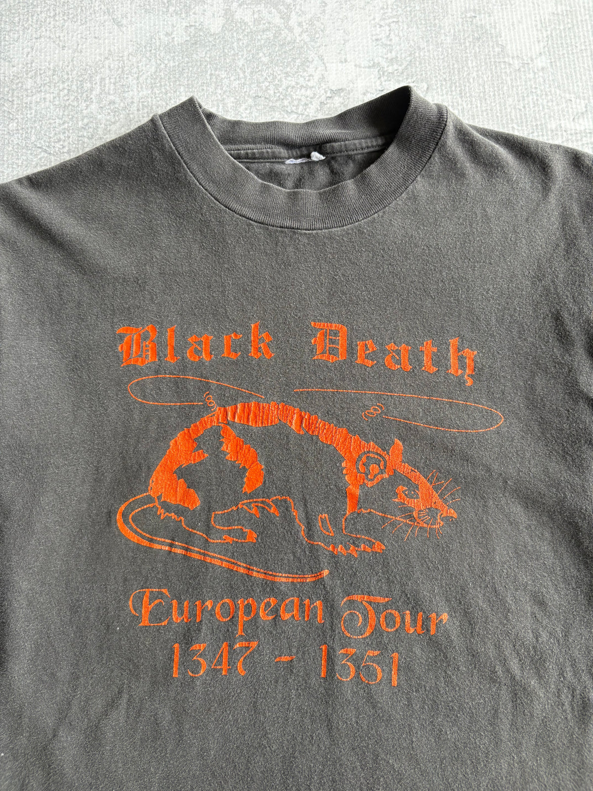 Vintage 90s Black Death European Tour Tee Shirt - M