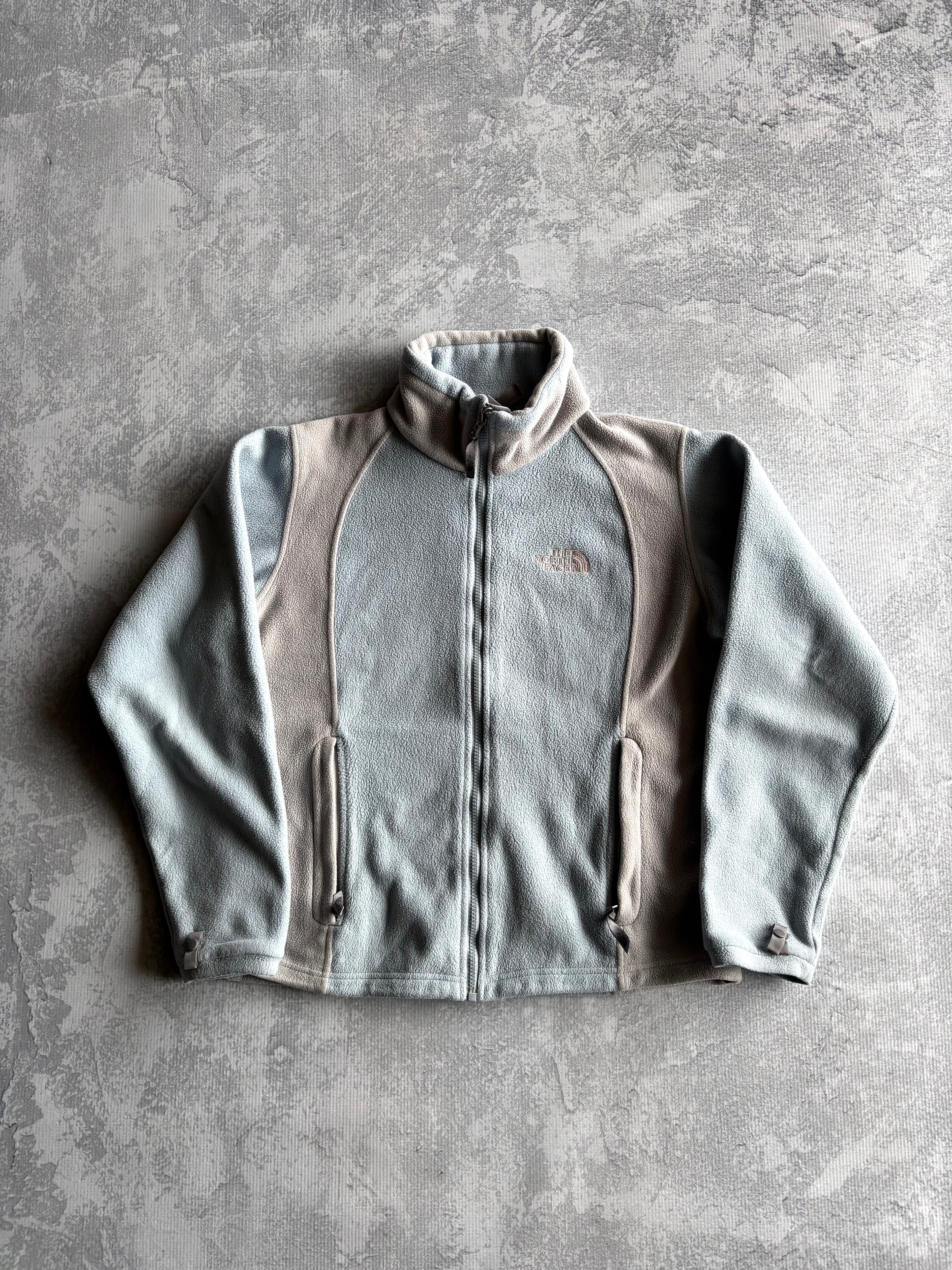 Vintage The North Face Blue Zip Up Fleece - M
