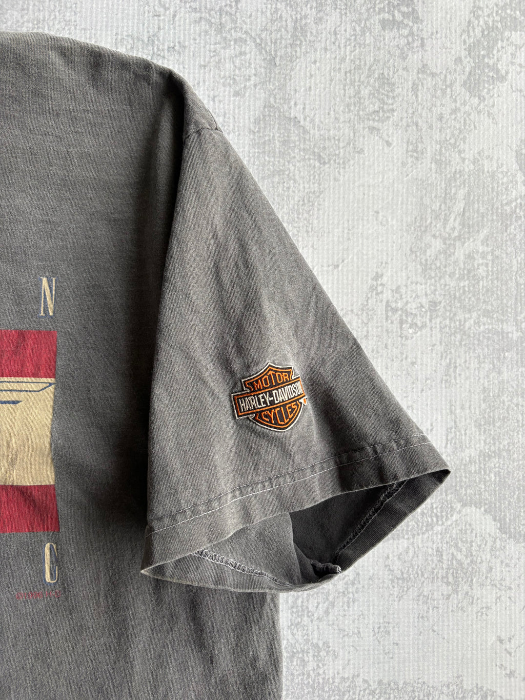 Vintage Harley Davidson American Classic Grey Tee Shirt - L