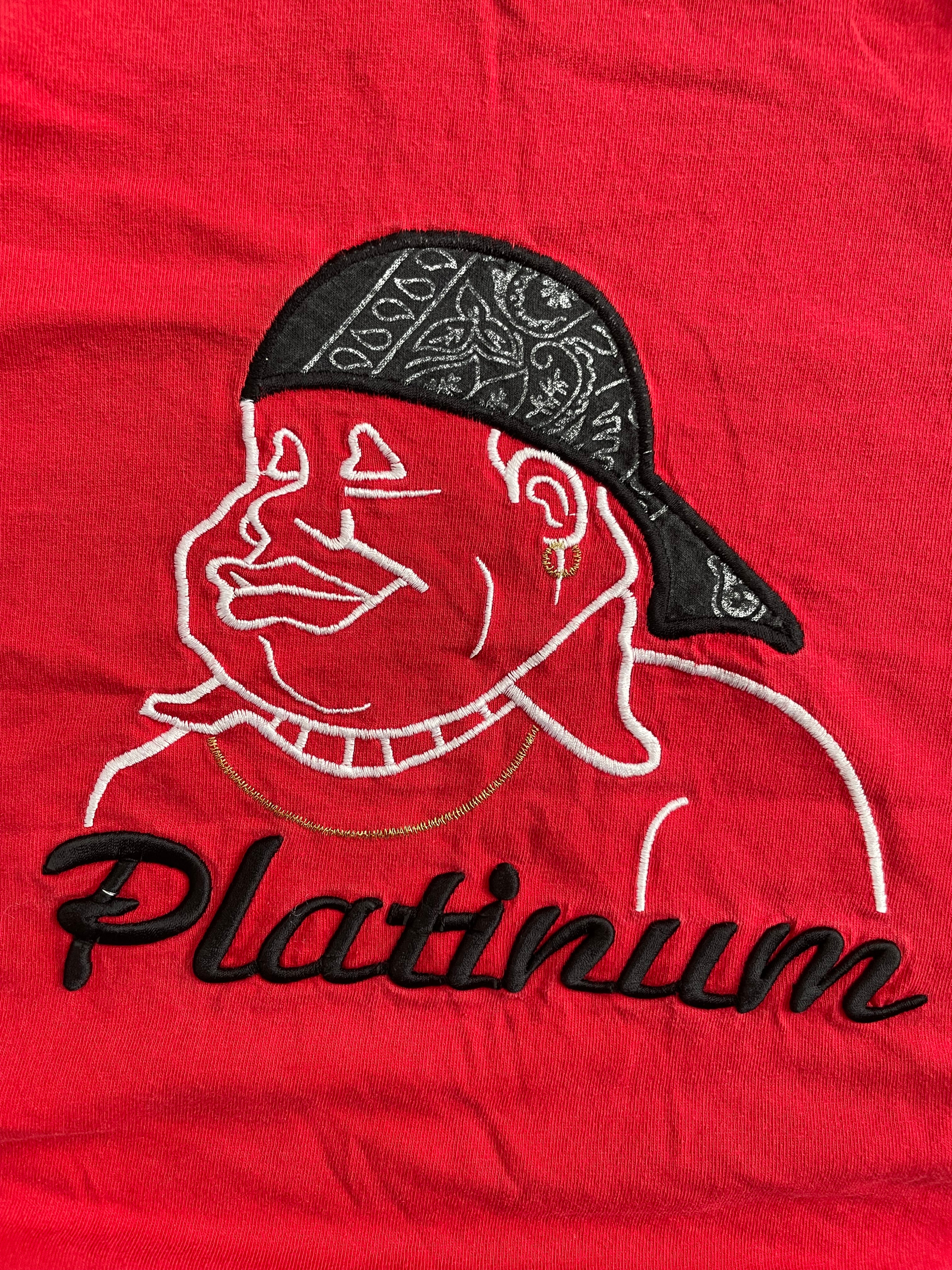 Vintage 2000s FUBU Fat Albert Platinum Hip Hop Red Tee Shirt