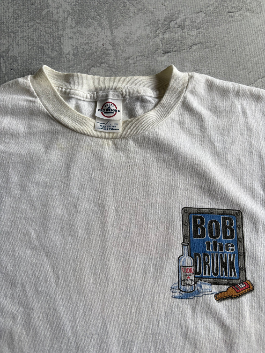 Vintage 90s ‘Bob the Builder’ Parody Funny White Tee Shirt - L