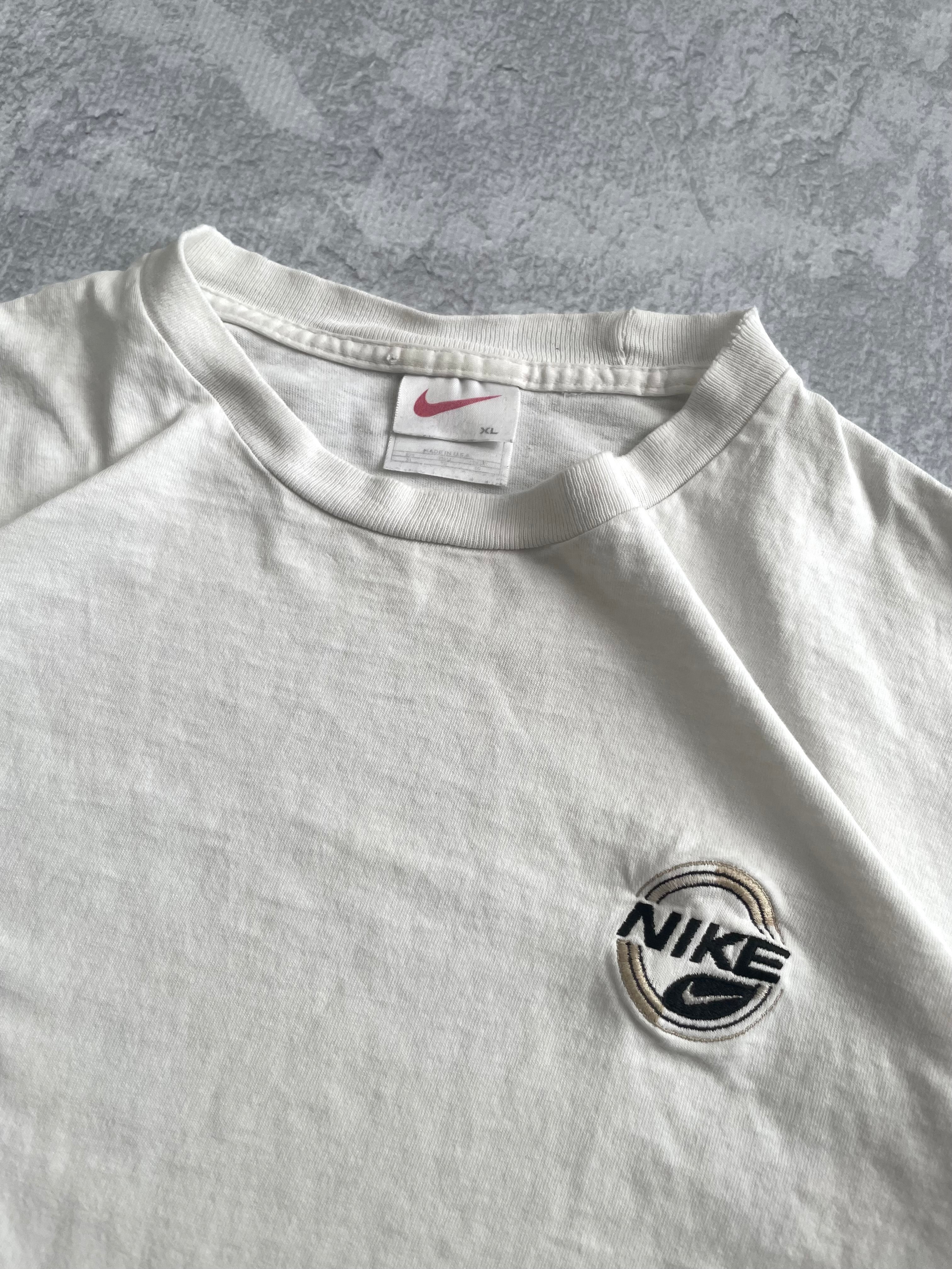 Vintage 90s Nike Swoosh Logo Longsleeve Tee Shirt - XL