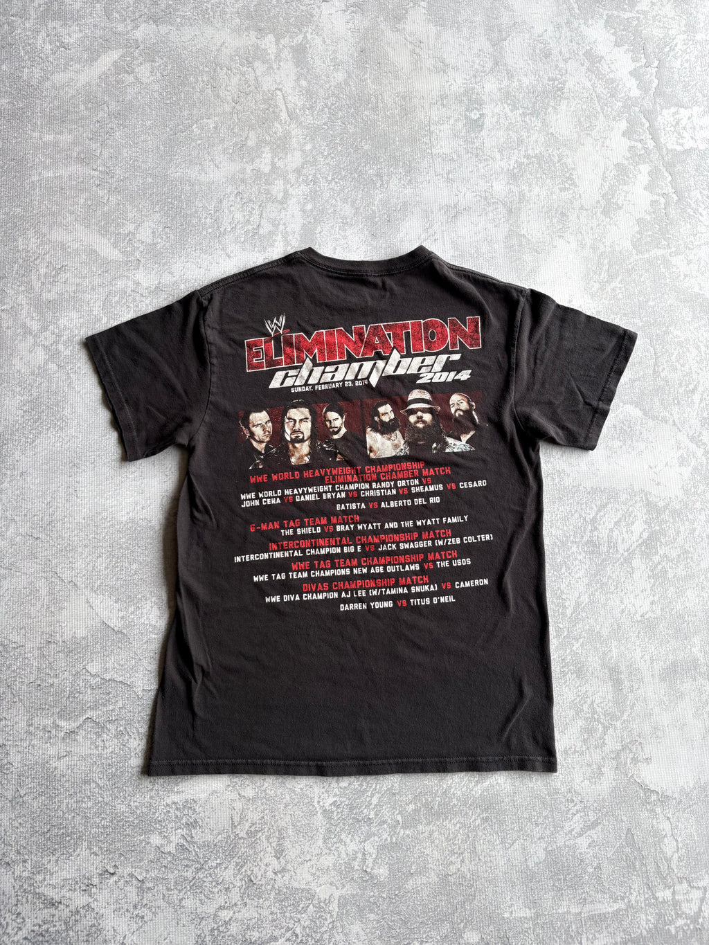 2014 WWE Elimination Chamber Wrestling Tee Shirt - M