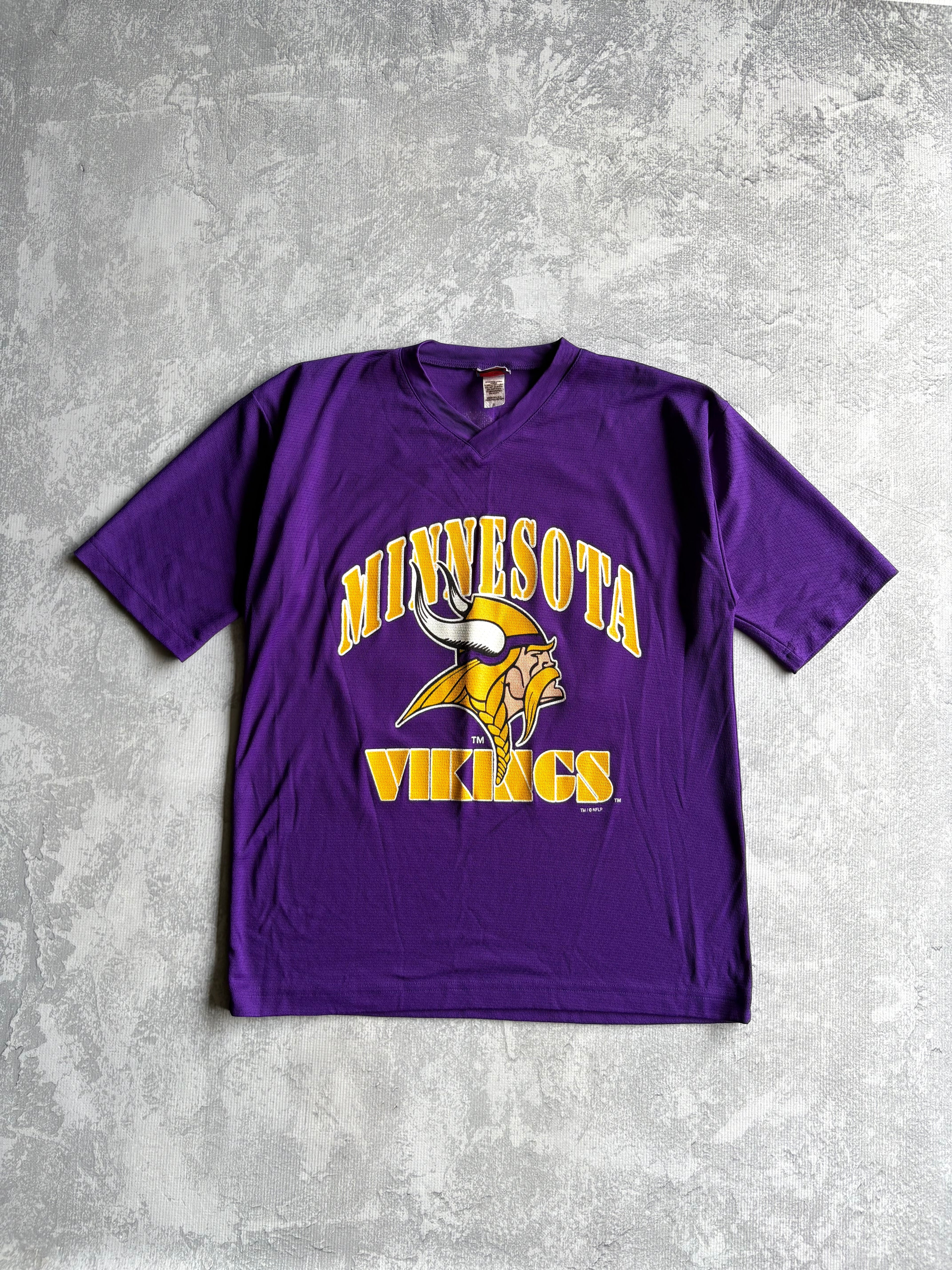Vintage 90s Minnesota Vikings Randy Moss Jersey Tee Shirt - L