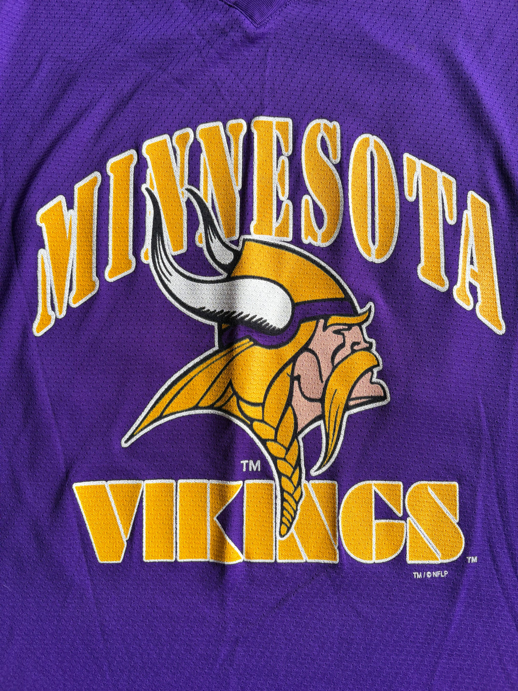 Vintage 90s Minnesota Vikings Randy Moss Jersey Tee Shirt - L