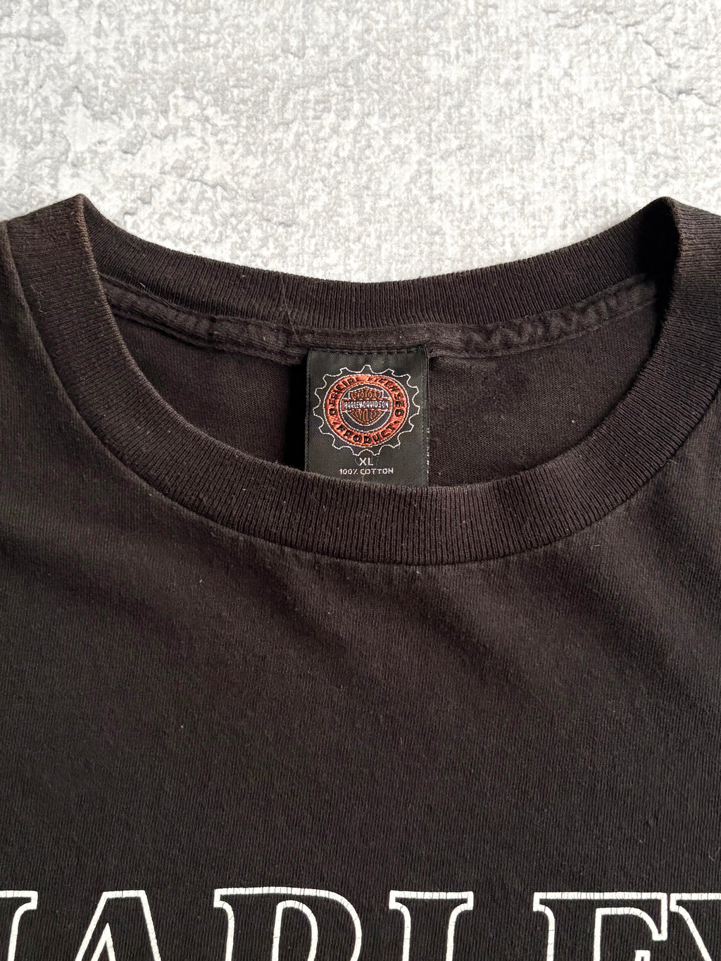 Vintage 1996 Harley Davidson Spell Out Tee Shirt - XL